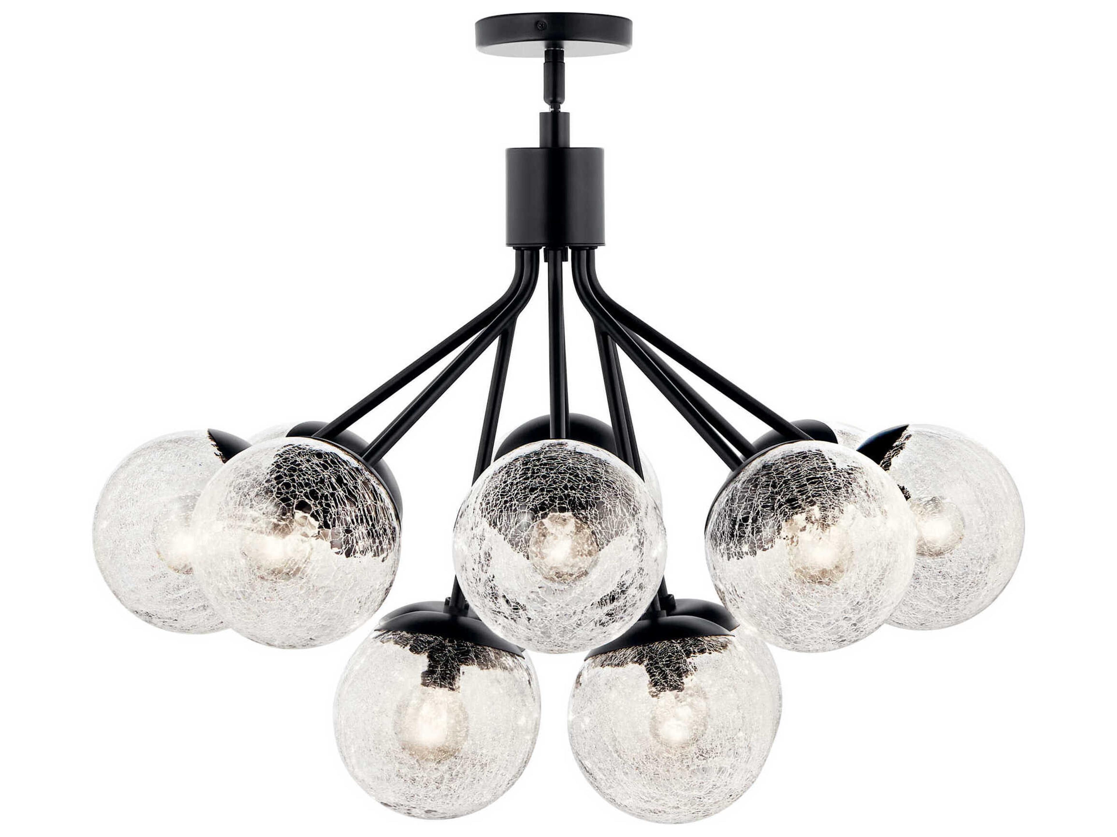 Kichler Silvarious 12-Light Black Chandelier