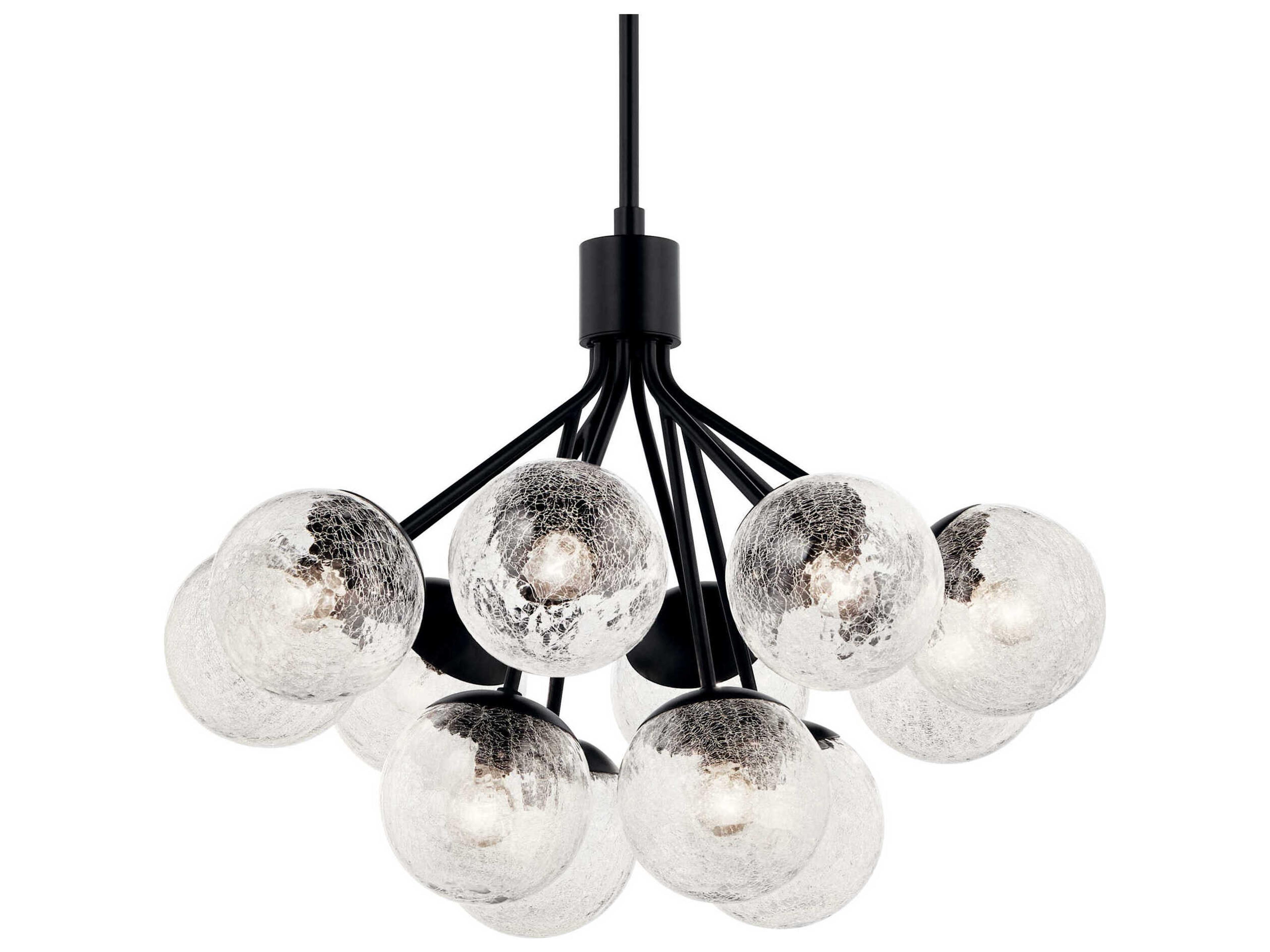 Kichler Silvarious 12-Light Black Chandelier