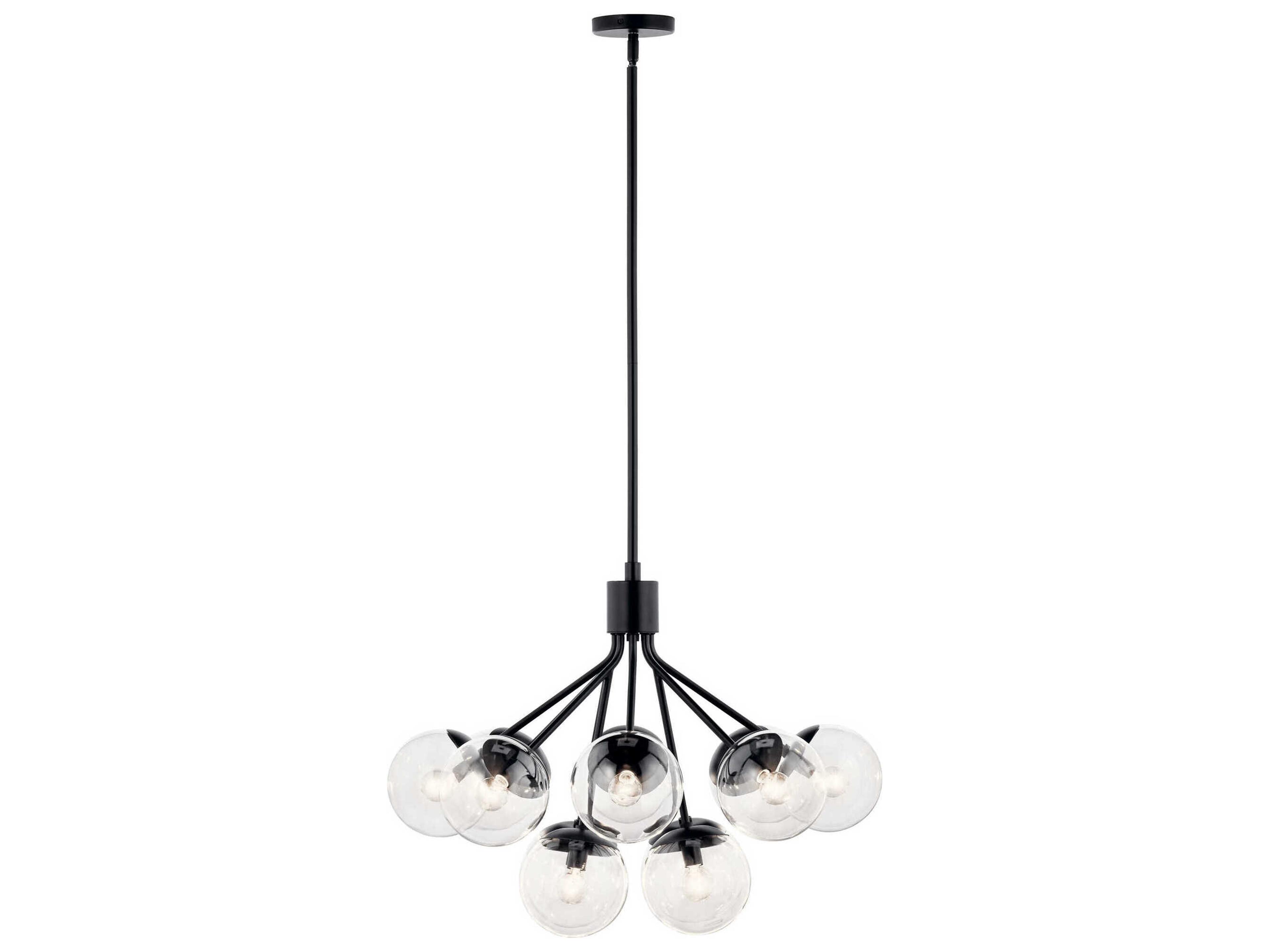 Kichler Silvarious 12-Light Black Chandelier
