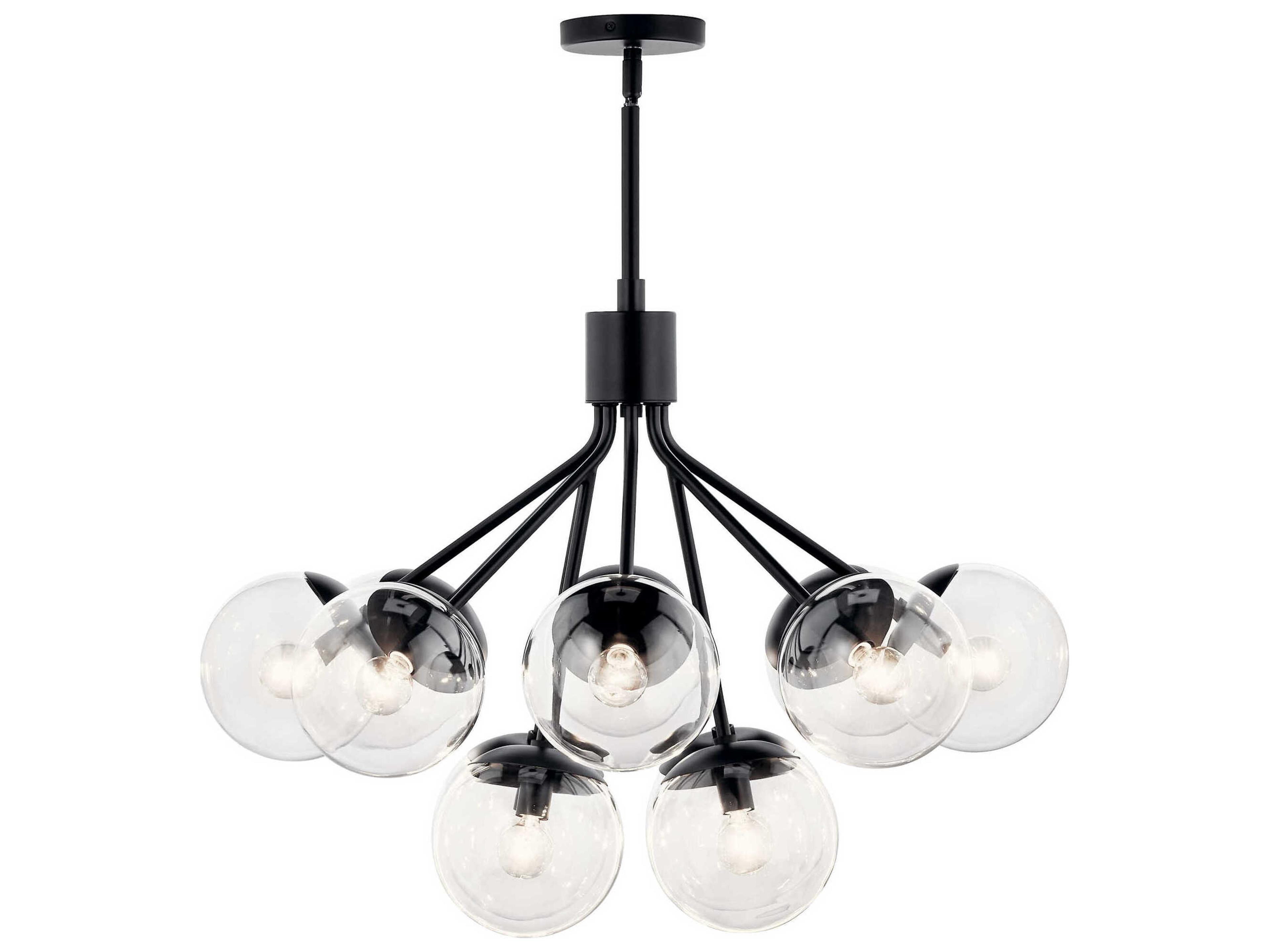 Kichler Silvarious 12-Light Black Chandelier