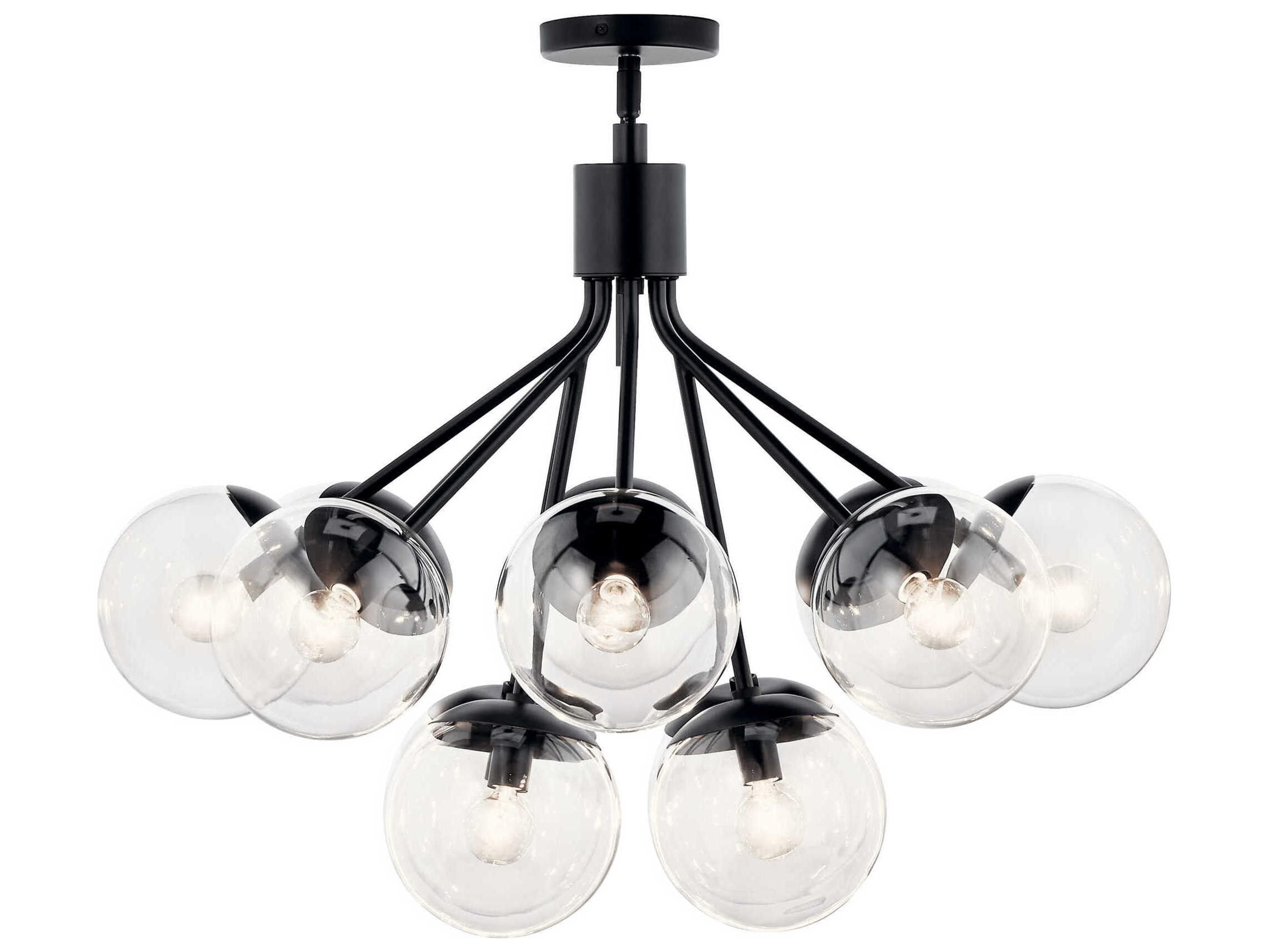 Kichler Silvarious 12-Light Black Chandelier