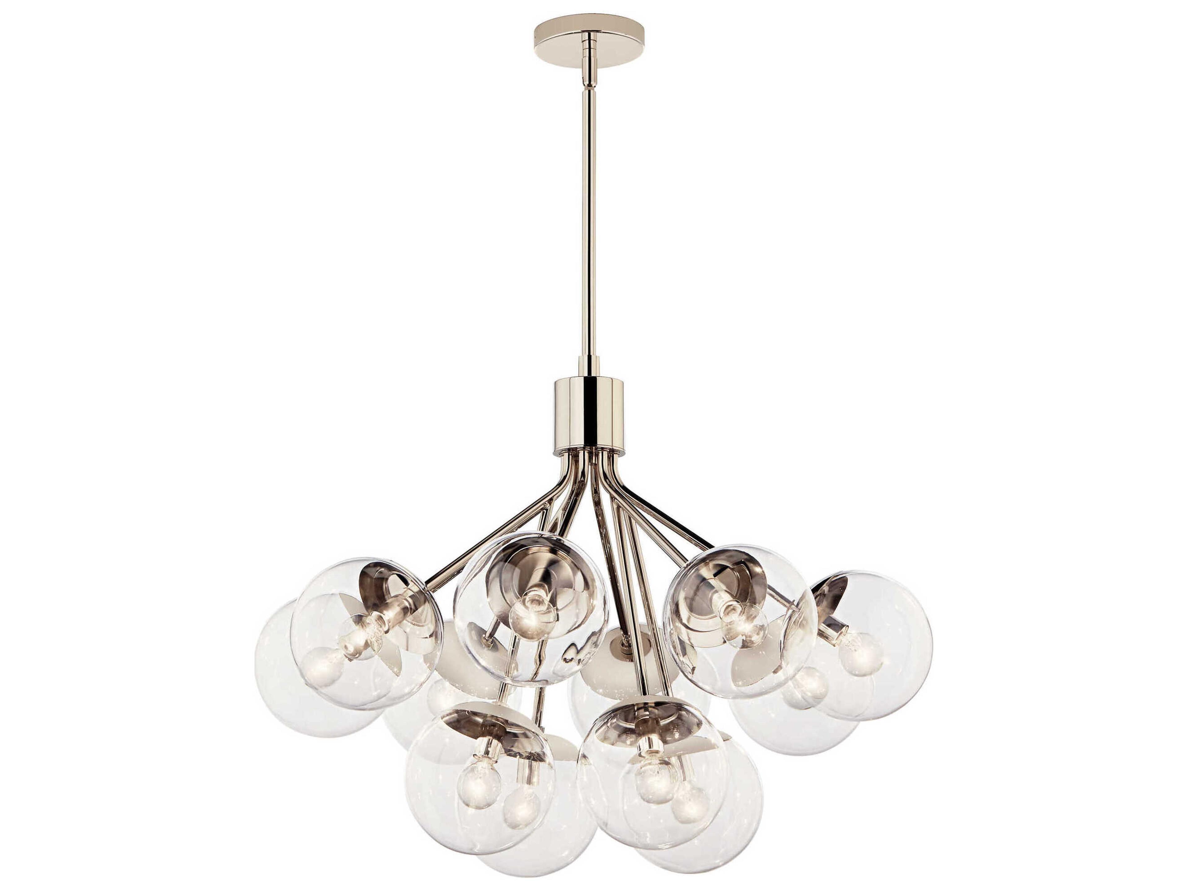 Kichler Silvarious 12-Light Polished Nickel Chandelier