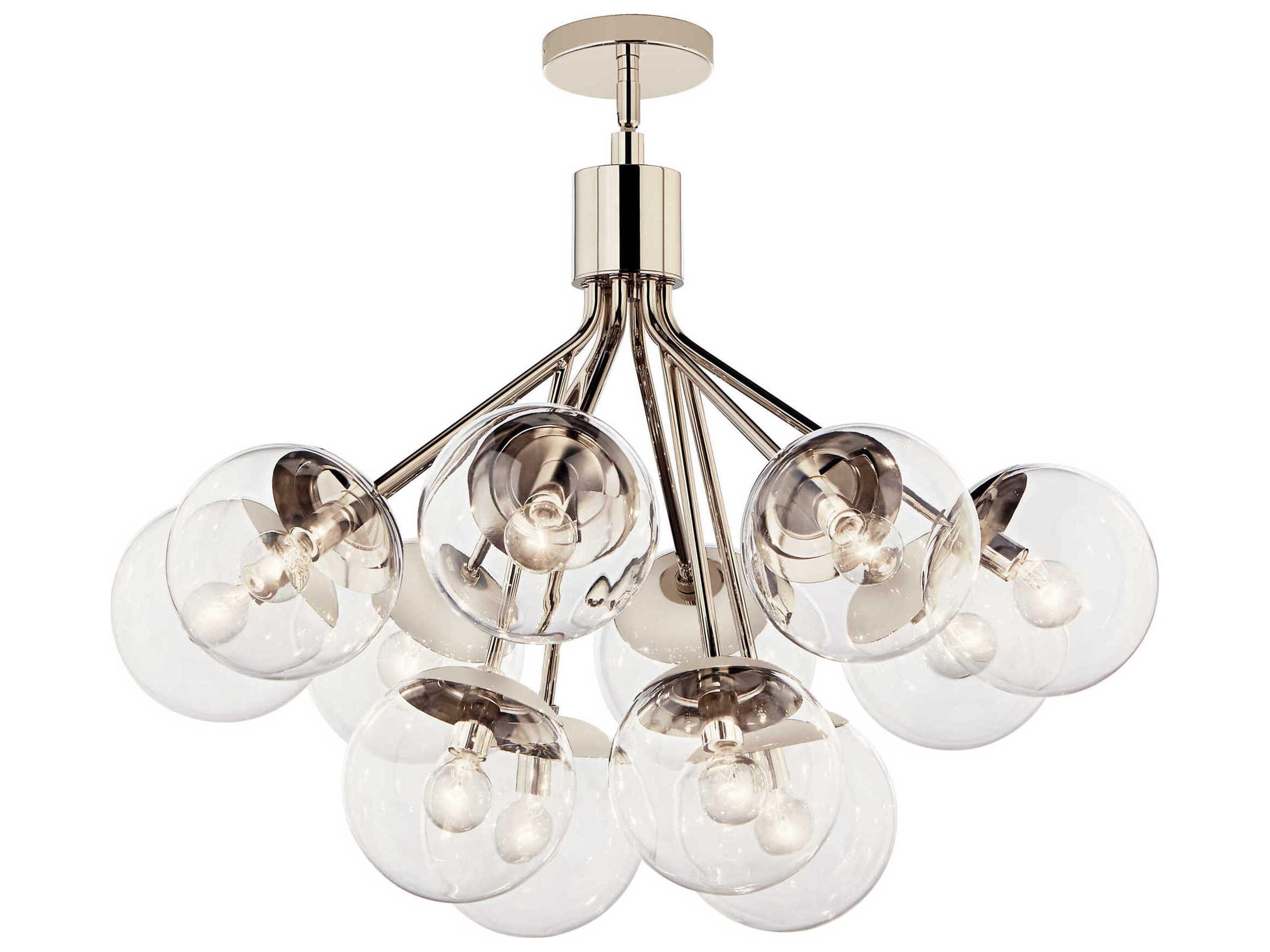 Kichler Silvarious 12-Light Polished Nickel Chandelier