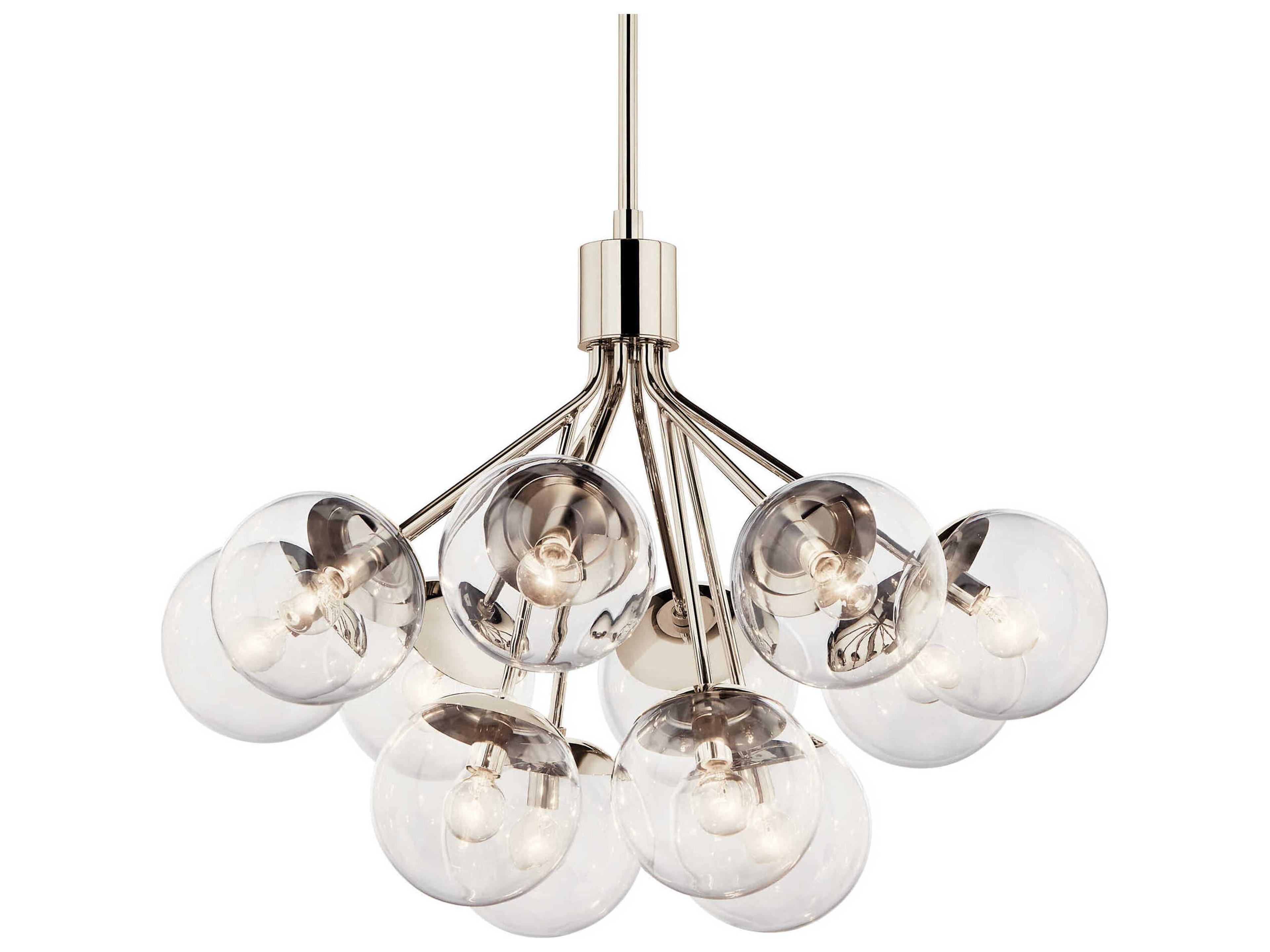 Kichler Silvarious 12-Light Polished Nickel Chandelier