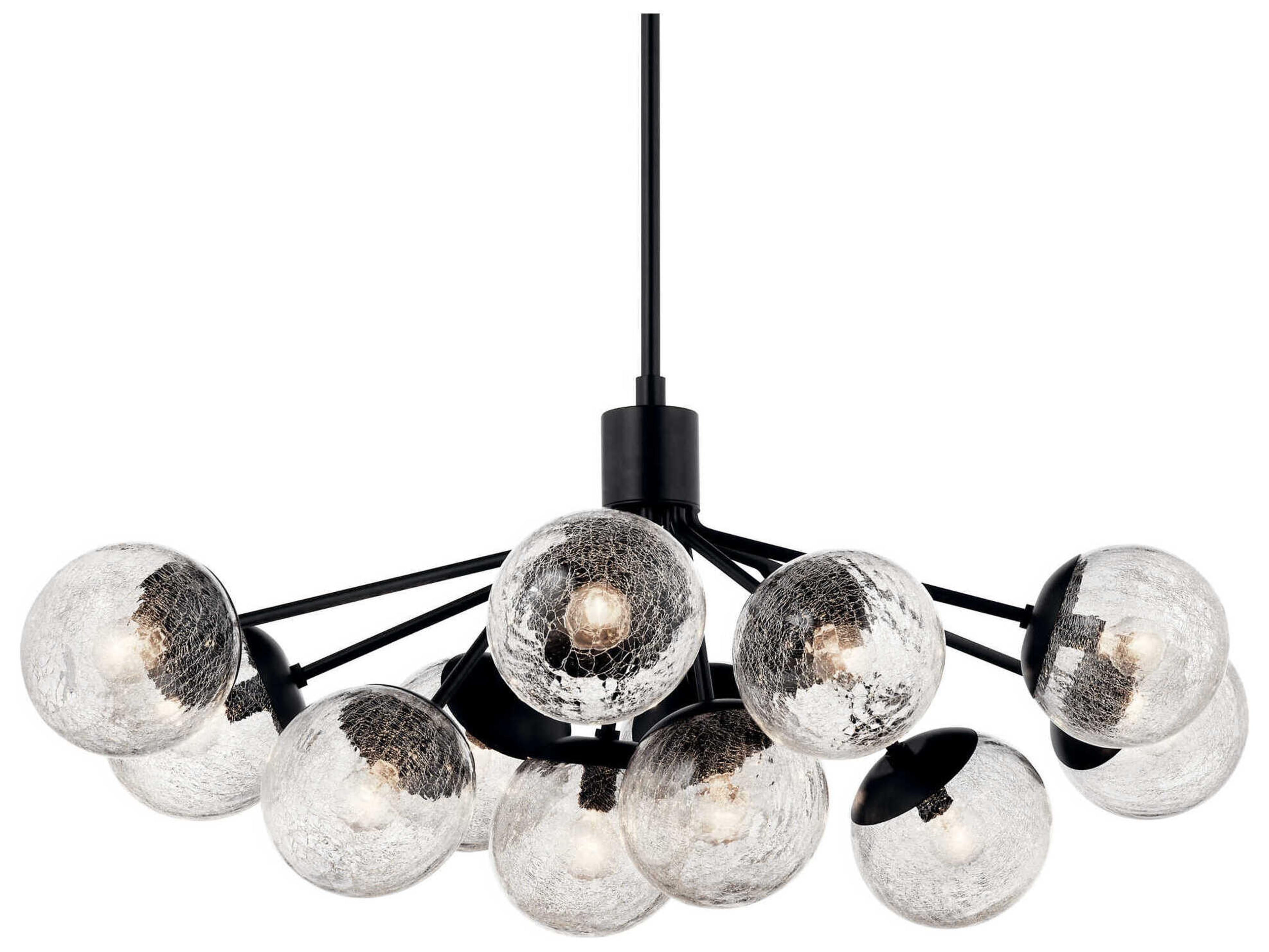 Kichler Silvarious 12-Light Black Chandelier