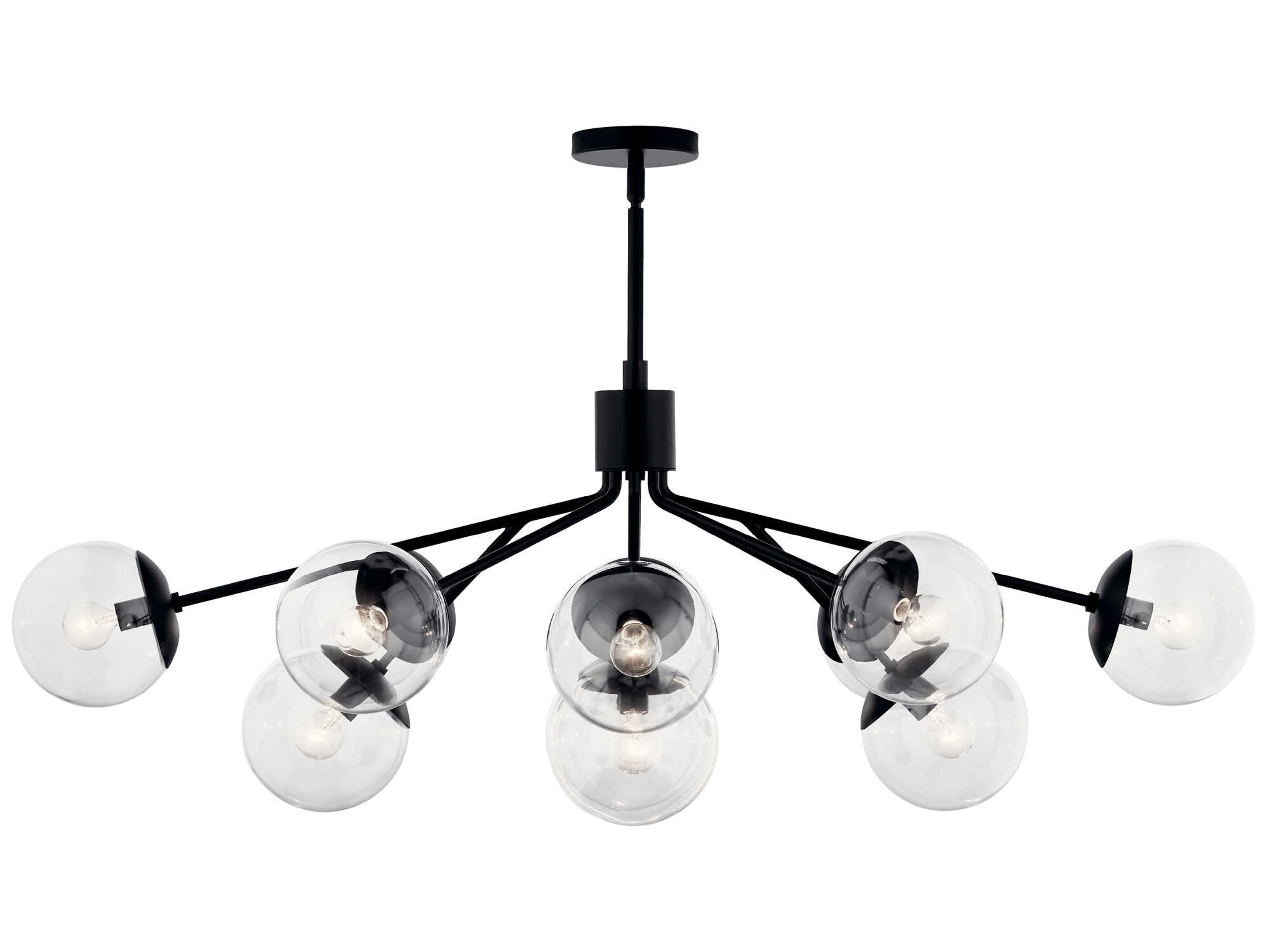 Kichler Silvarious 12-Light Black Chandelier