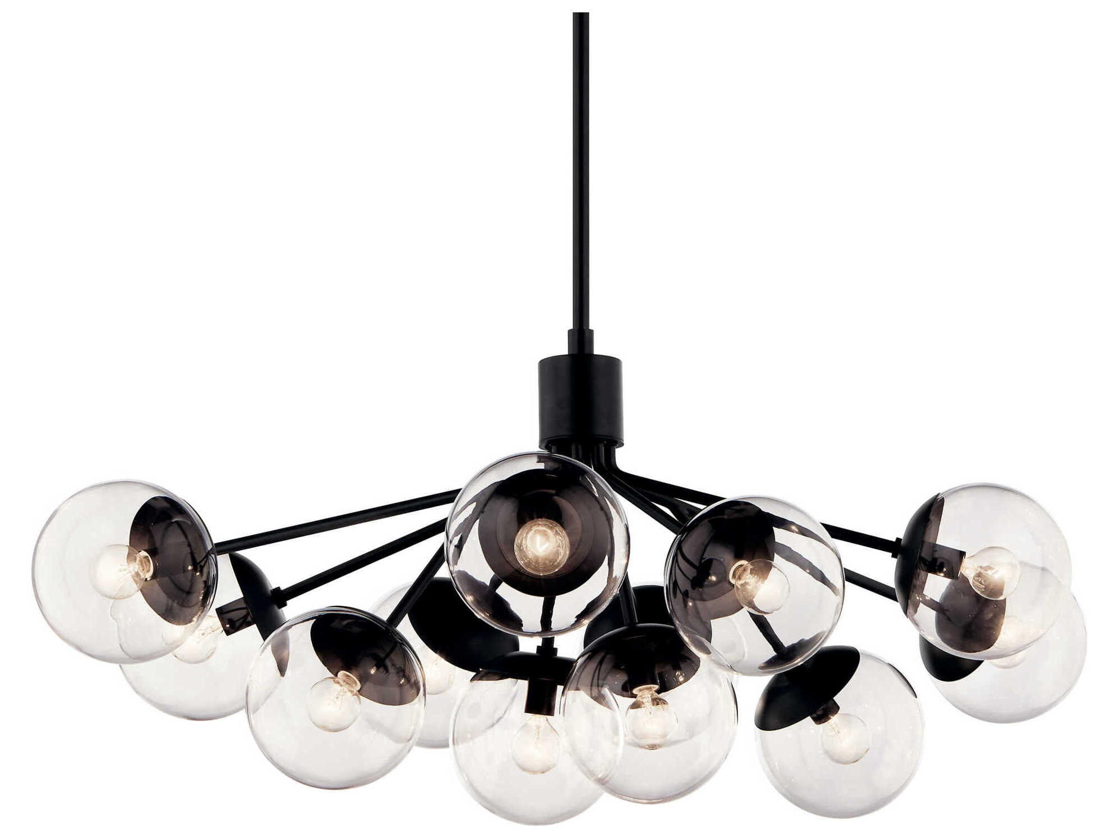 Kichler Silvarious 12-Light Black Chandelier