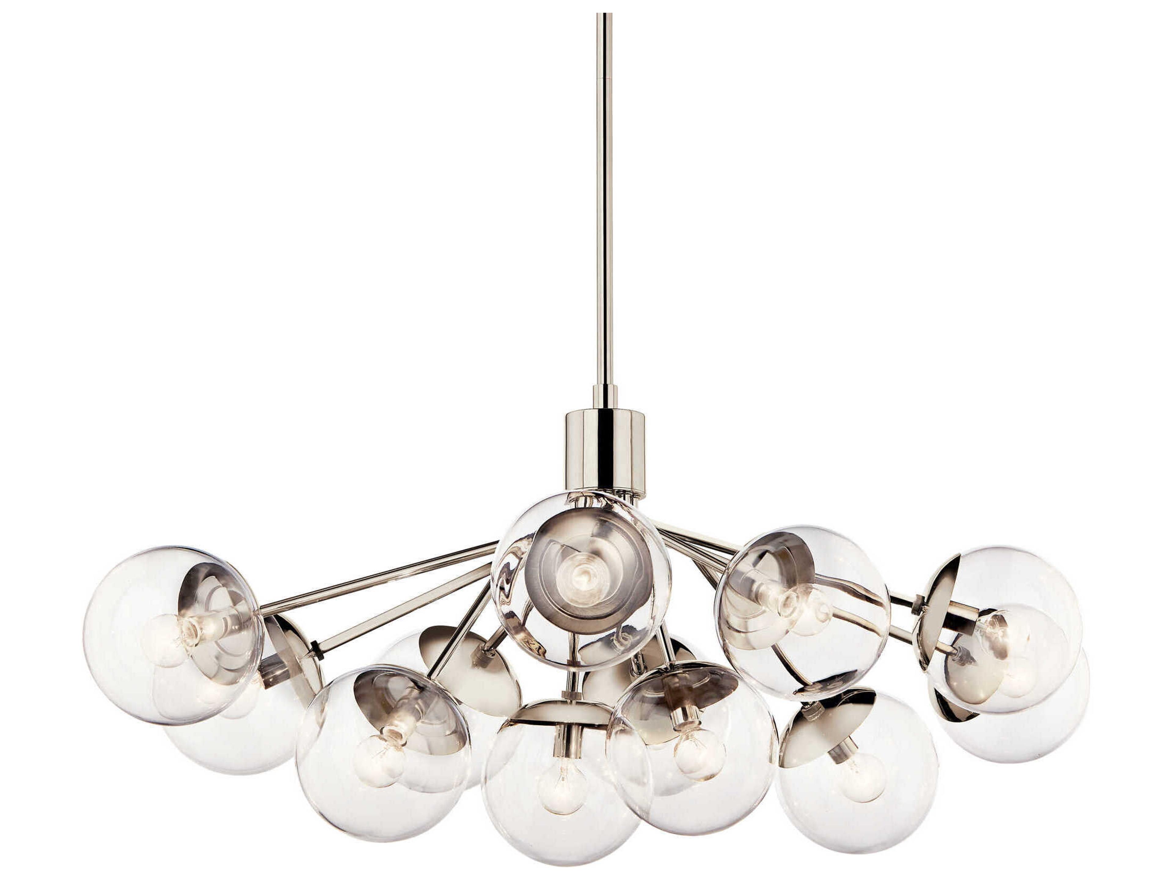 Kichler Silvarious 12-Light Polished Nickel Chandelier