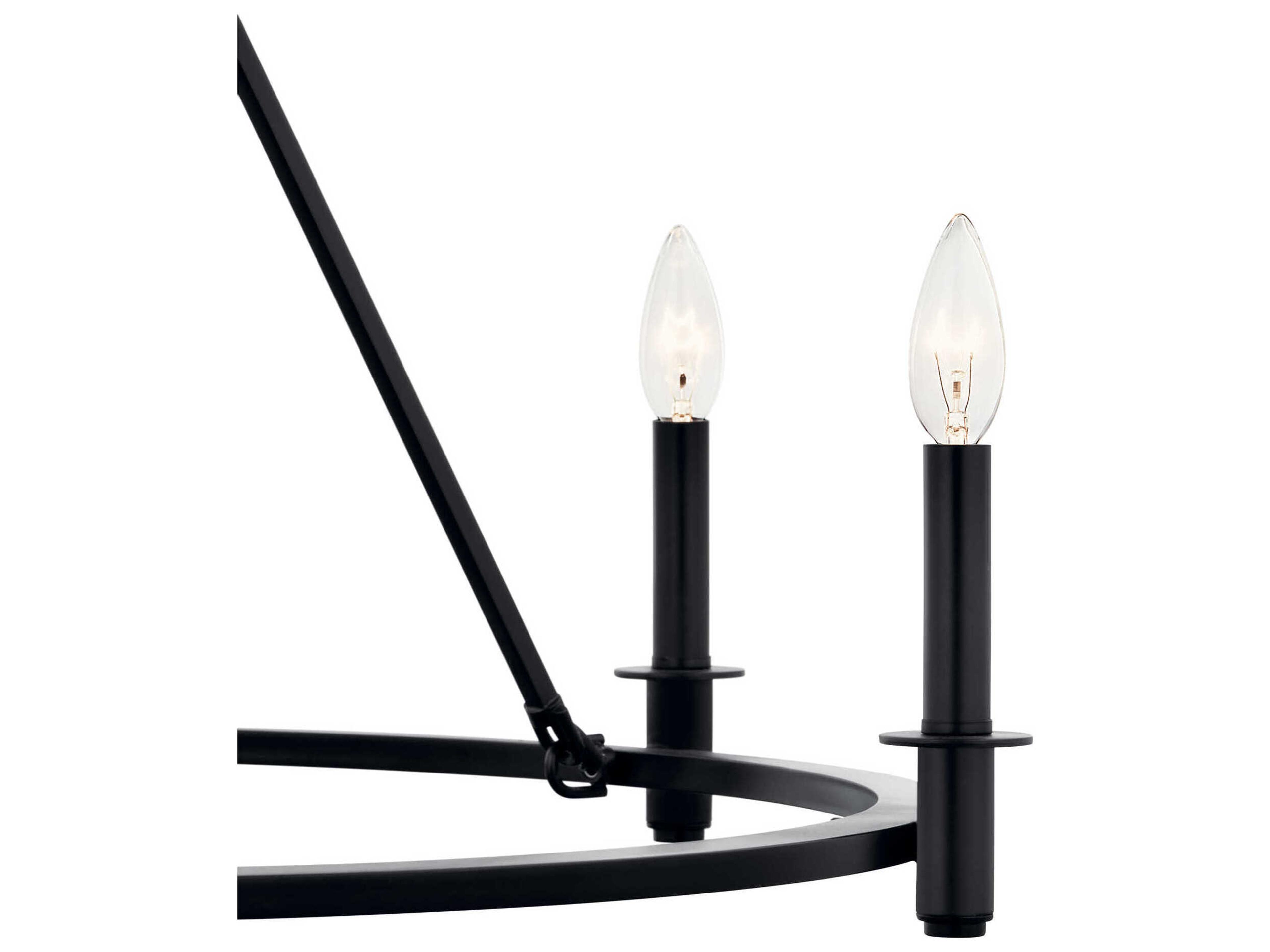 Kichler Carrick 6-Light Black Chandelier