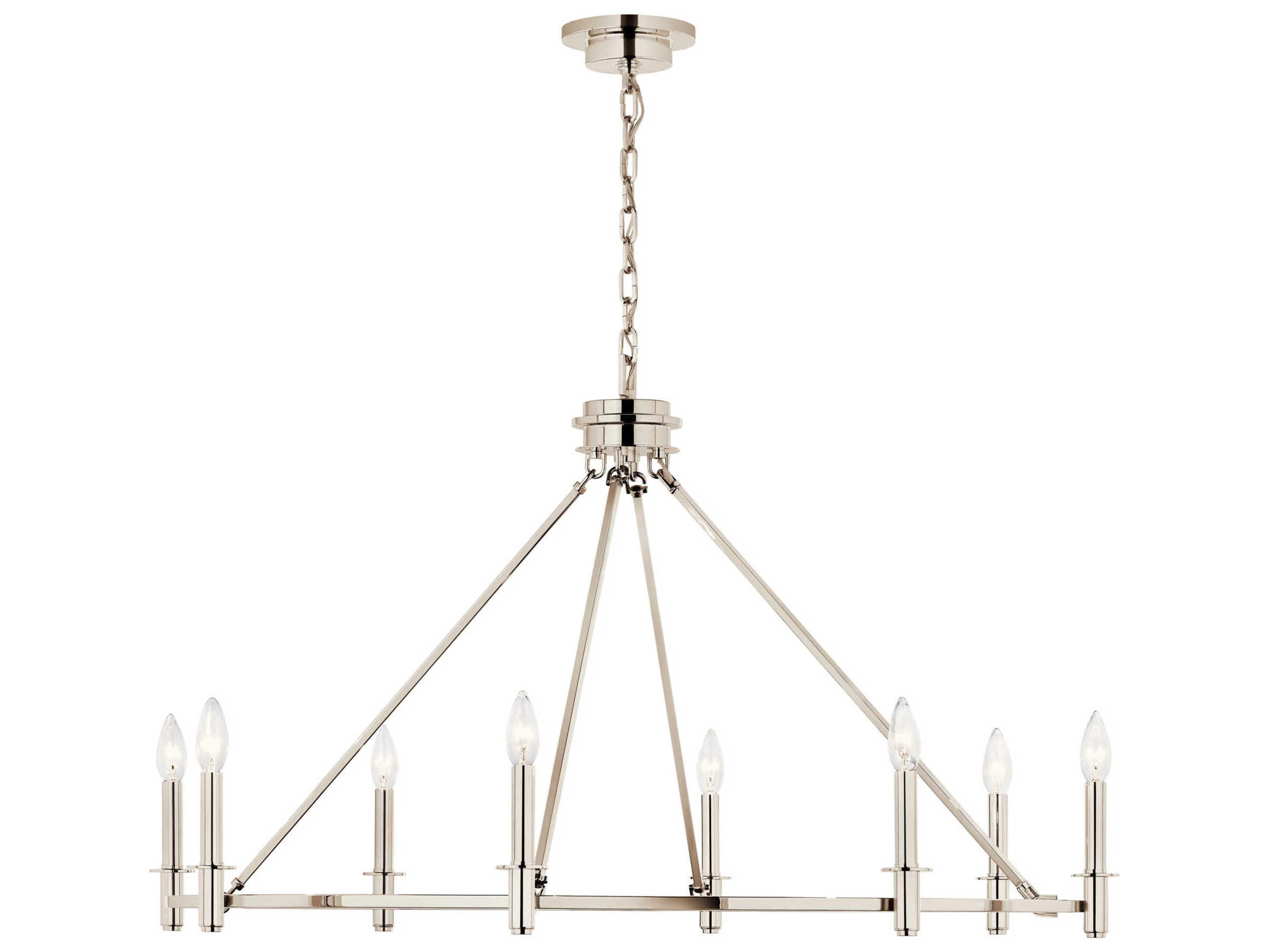 Kichler Carrick 8-Light Polished Nickel Chandelier