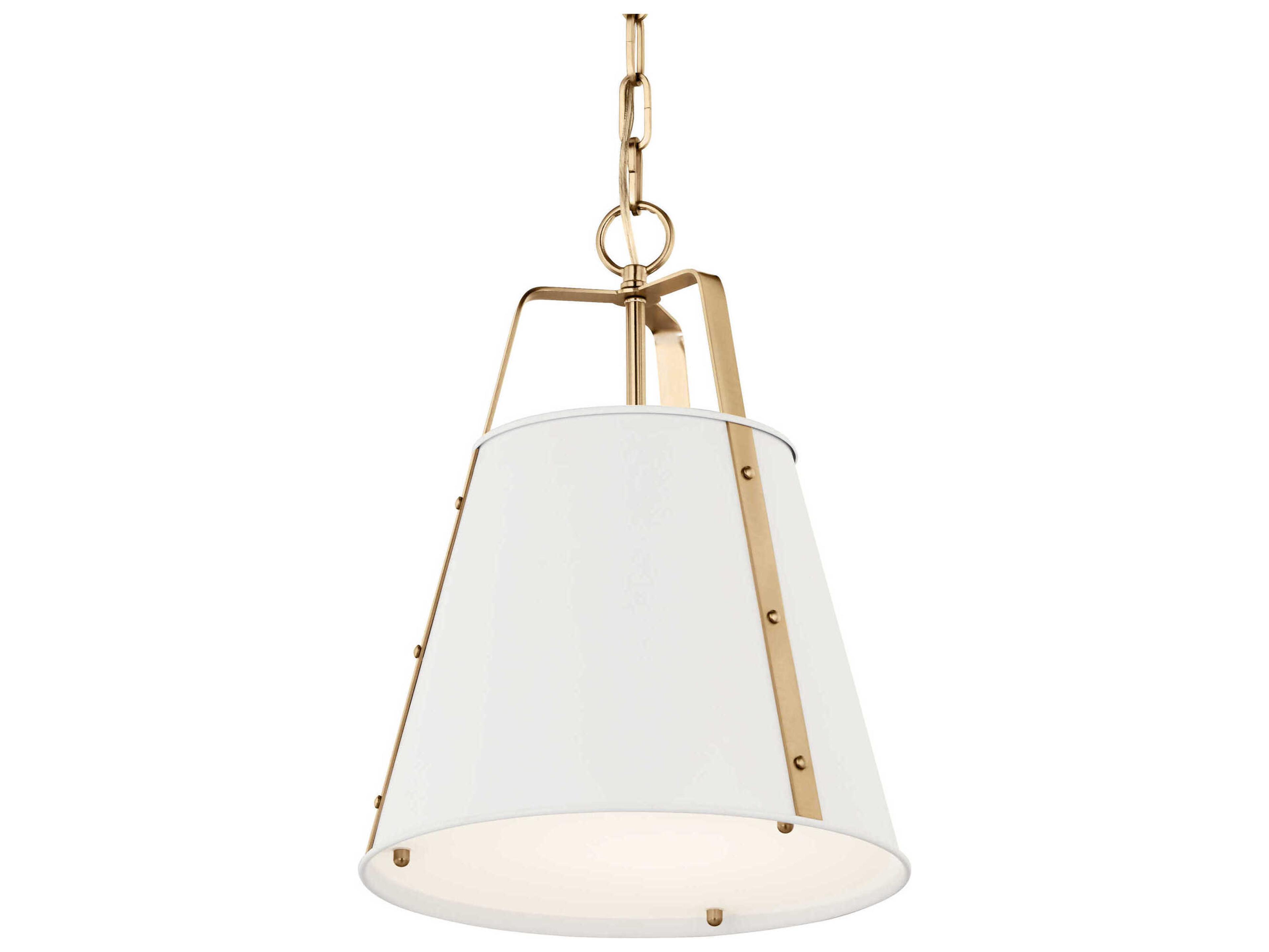 Kichler Etcher 1-Light White Pendant
