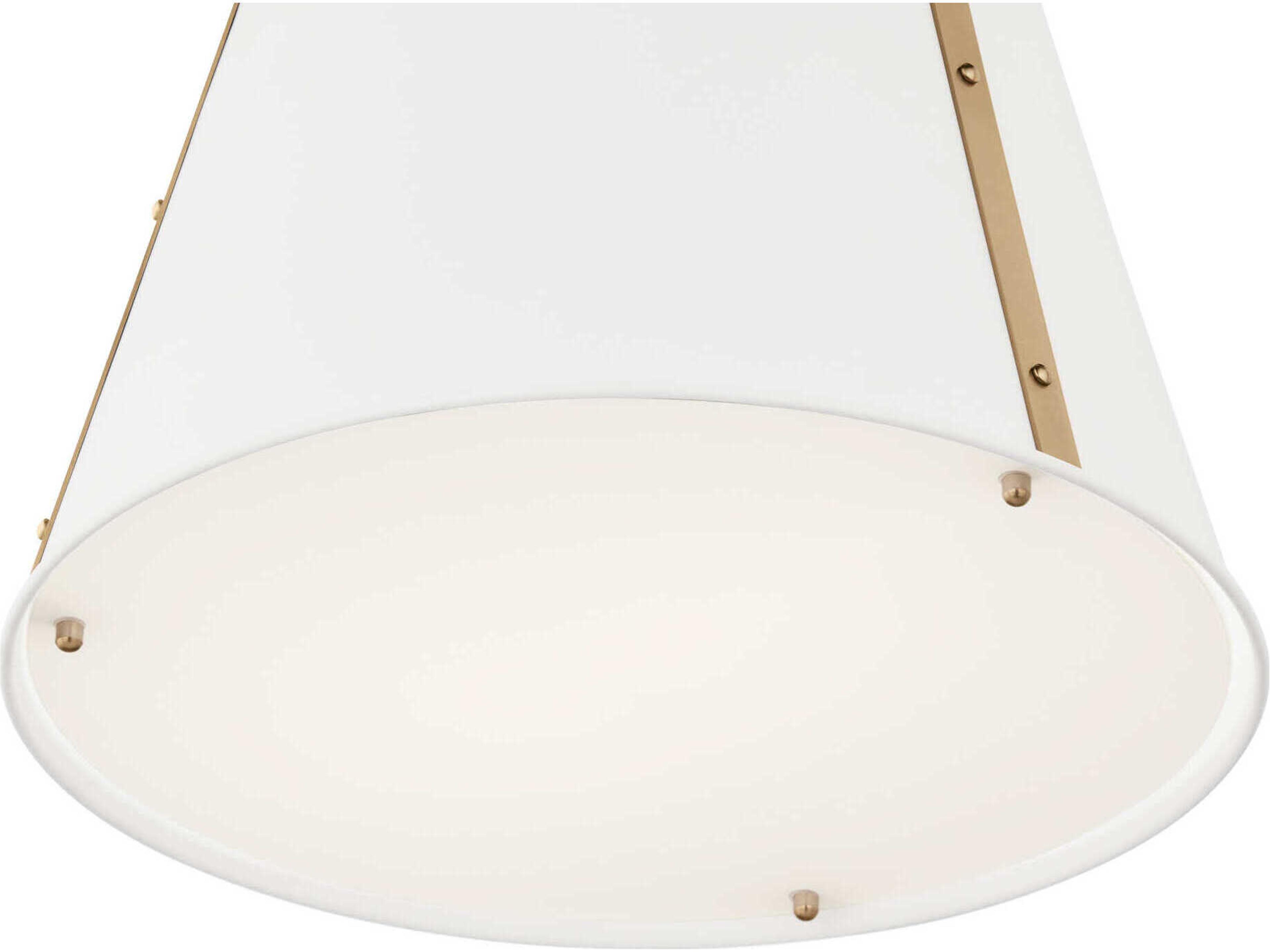 Kichler Etcher 1-Light White Pendant