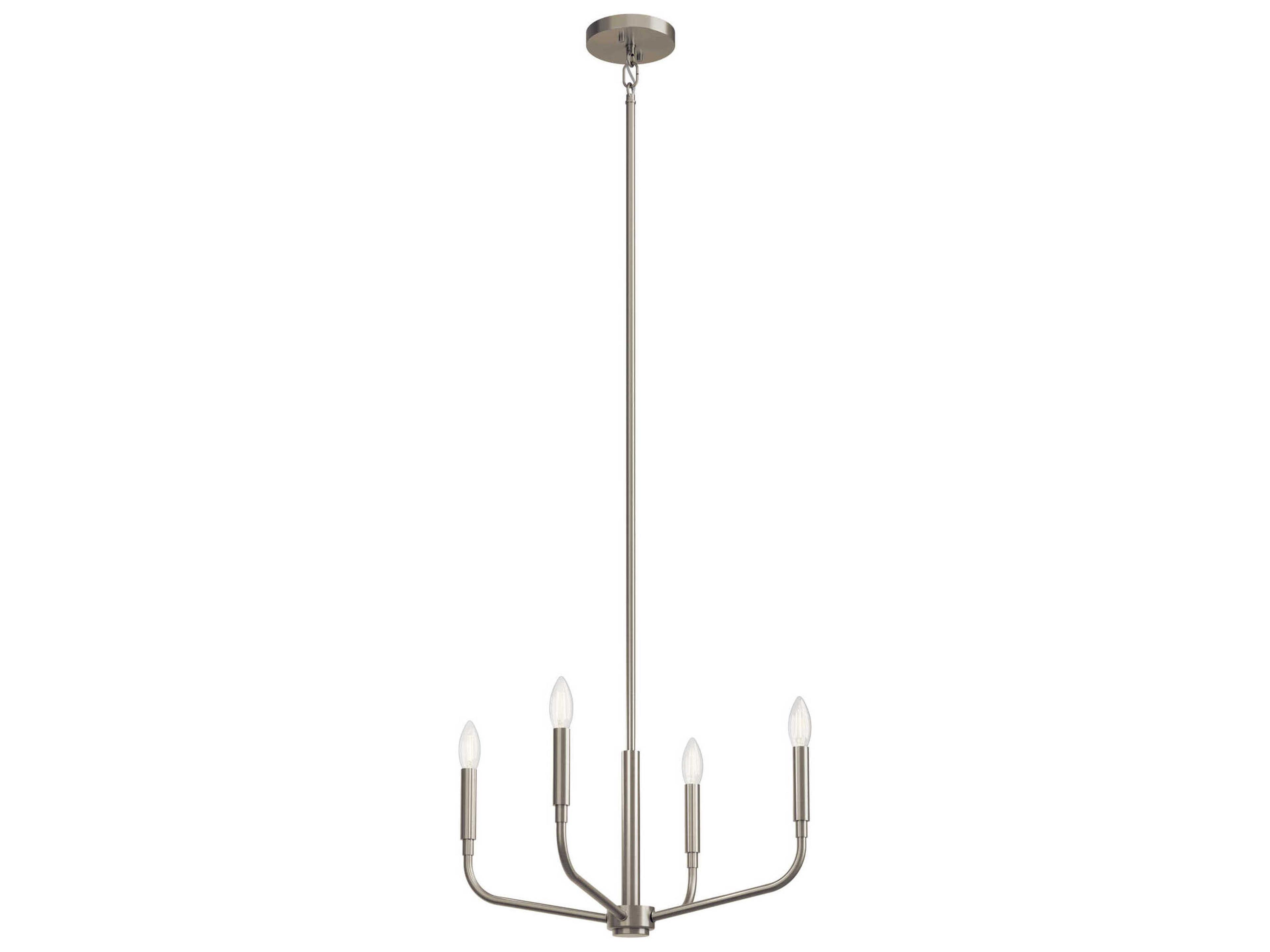 Madden 4-Light Brushed Nickel Chandelier