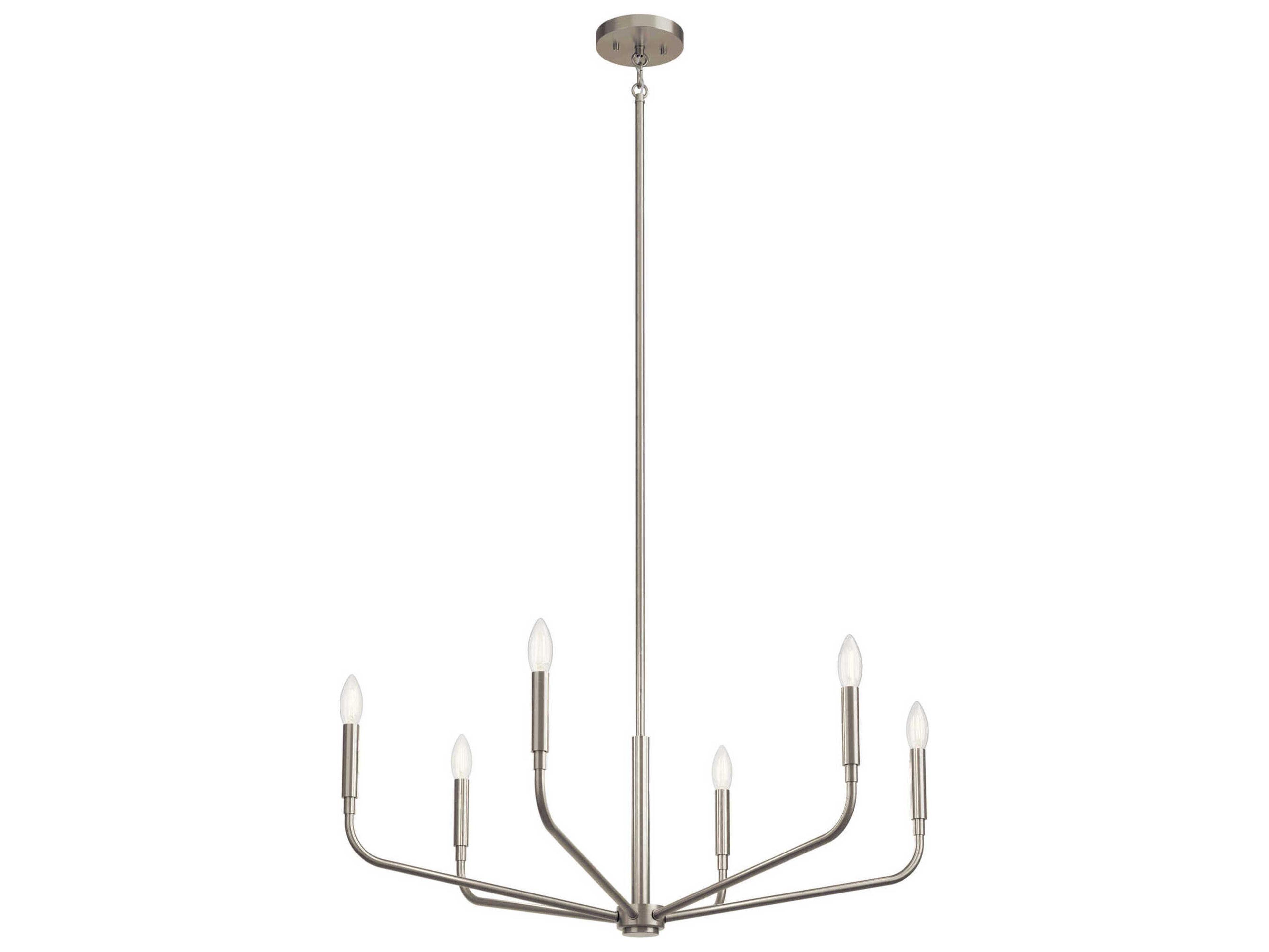 Madden 6-Light Brushed Nickel Chandelier
