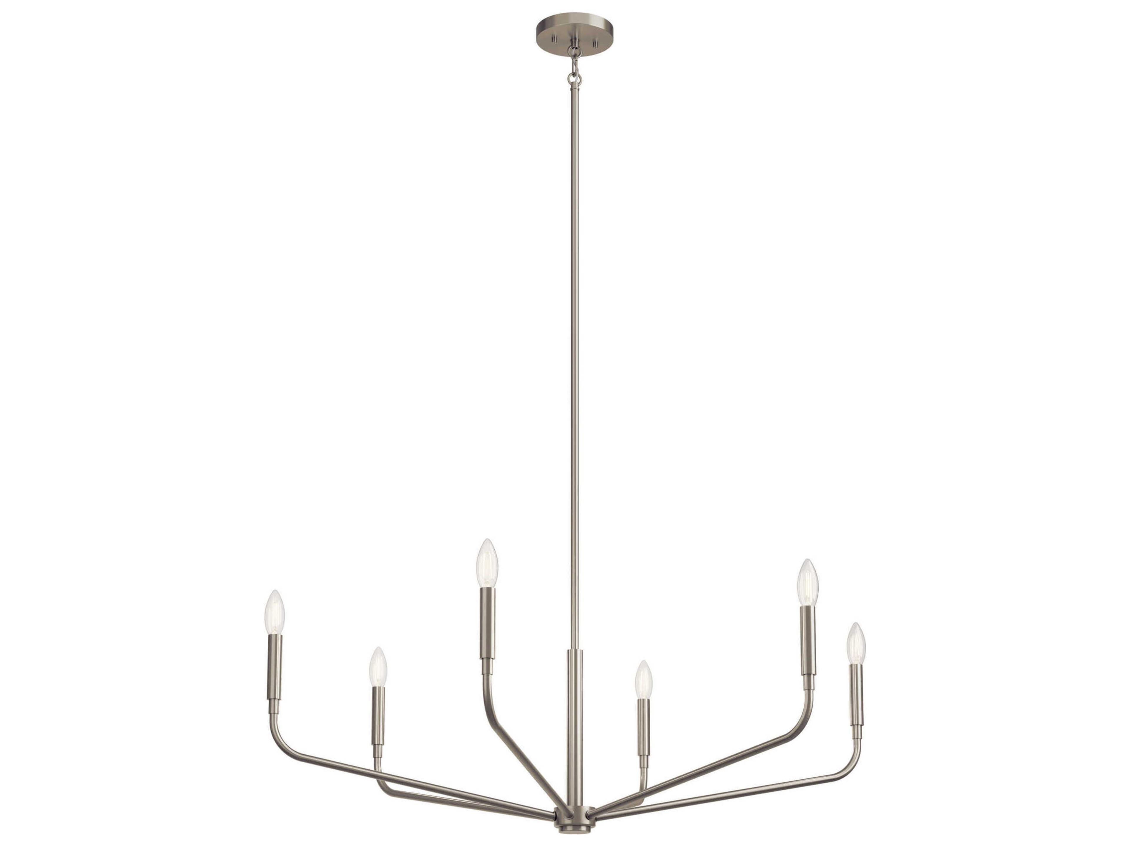 Madden 6-Light Brushed Nickel Chandelier