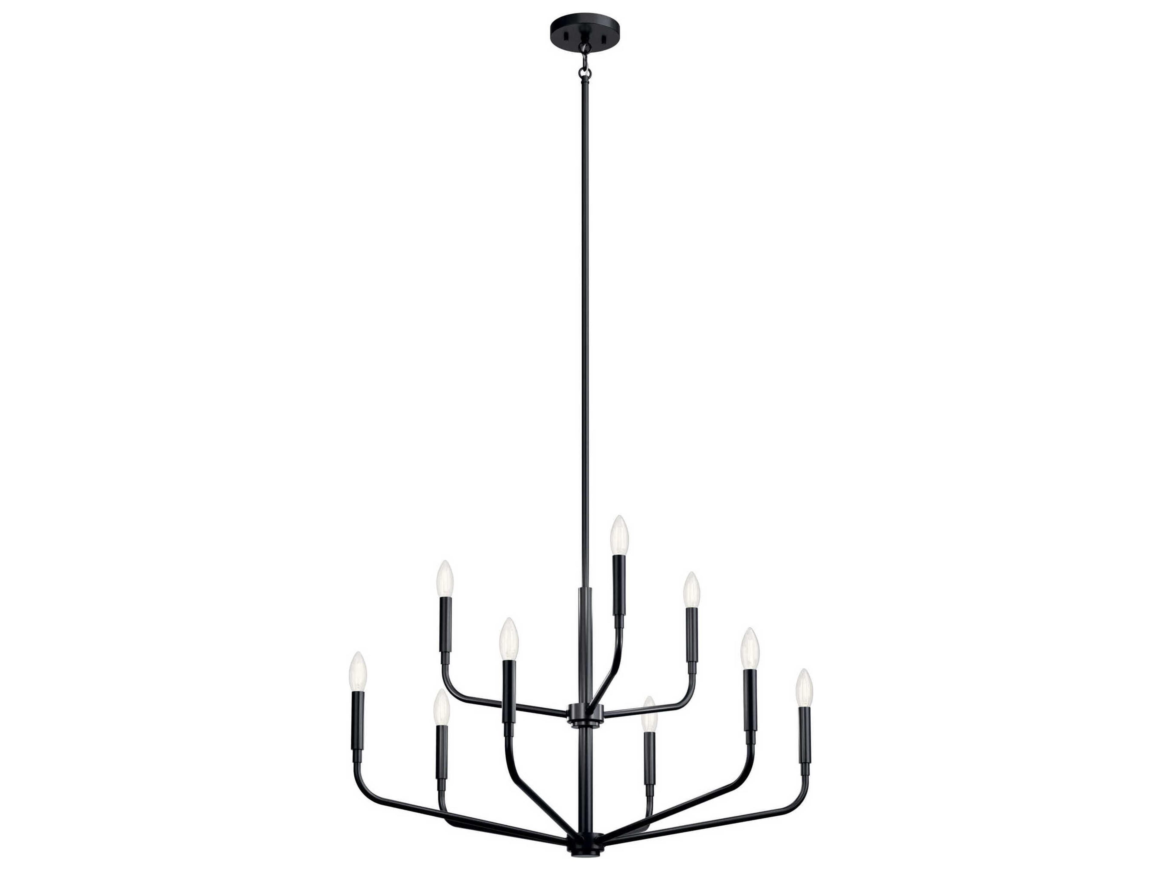 Madden 9-Light Black Chandelier