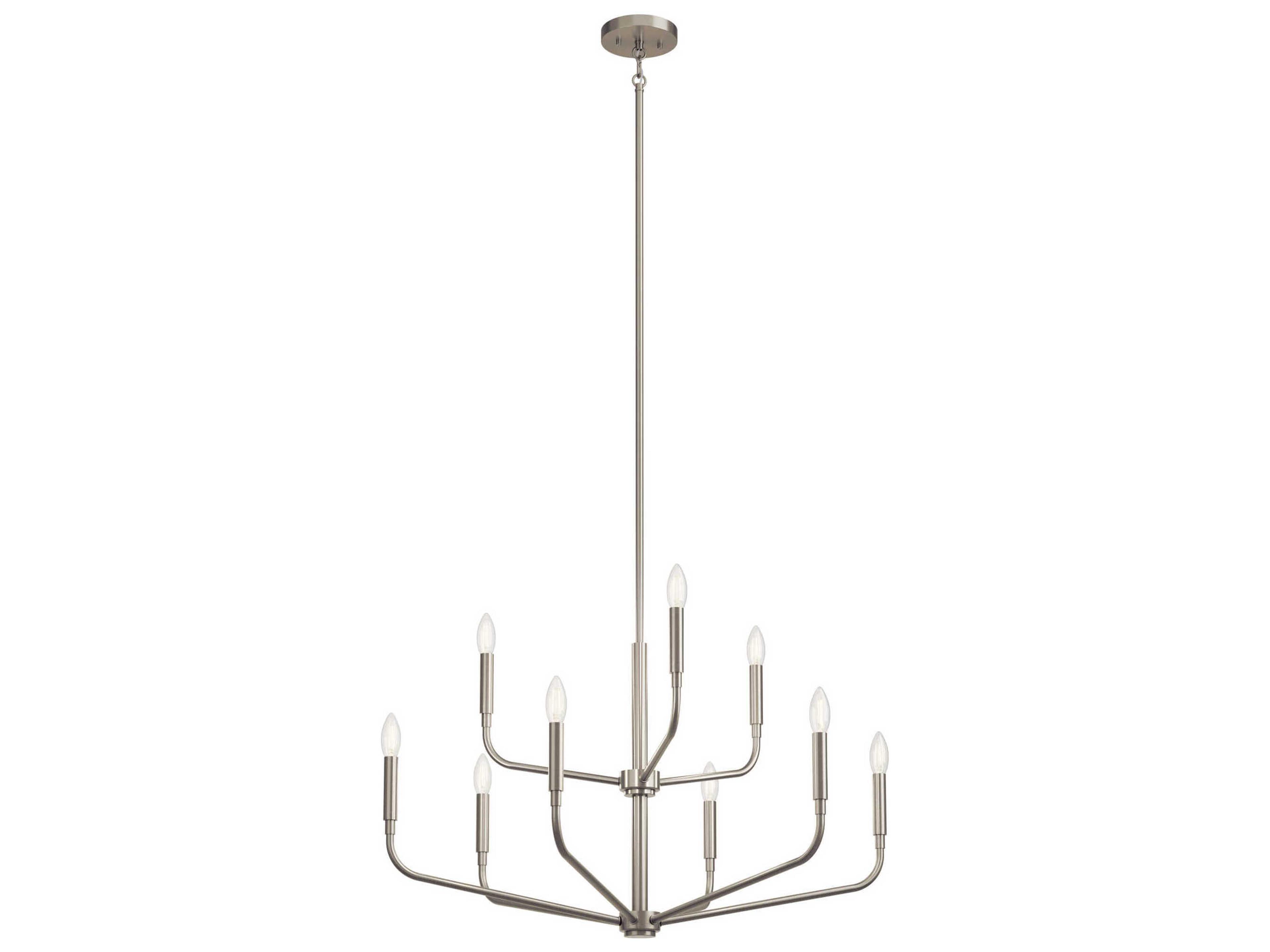 Madden 9-Light Brushed Nickel Chandelier