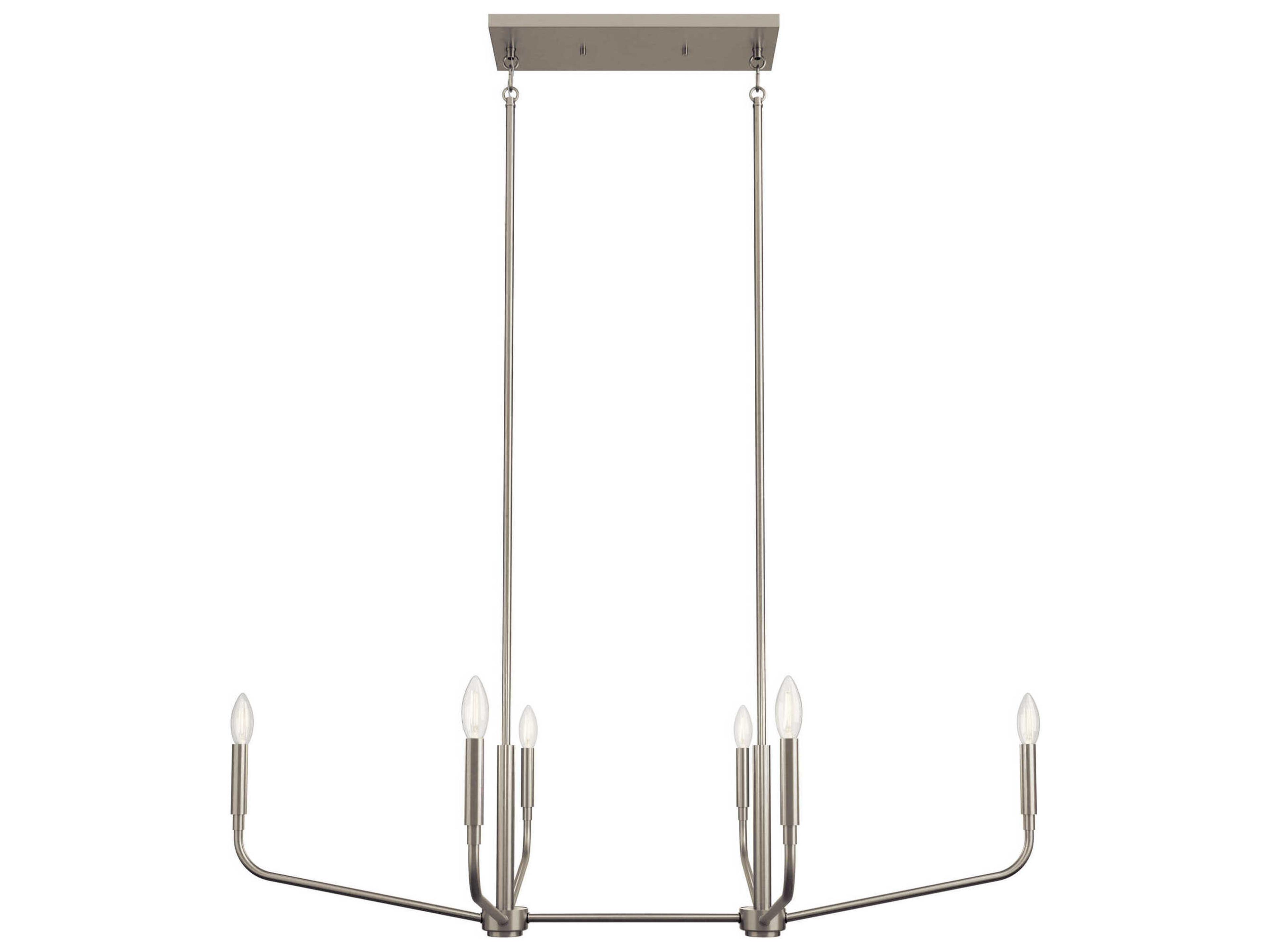 Kichler Madden 6-Light Brushed Nickel Island Pendant