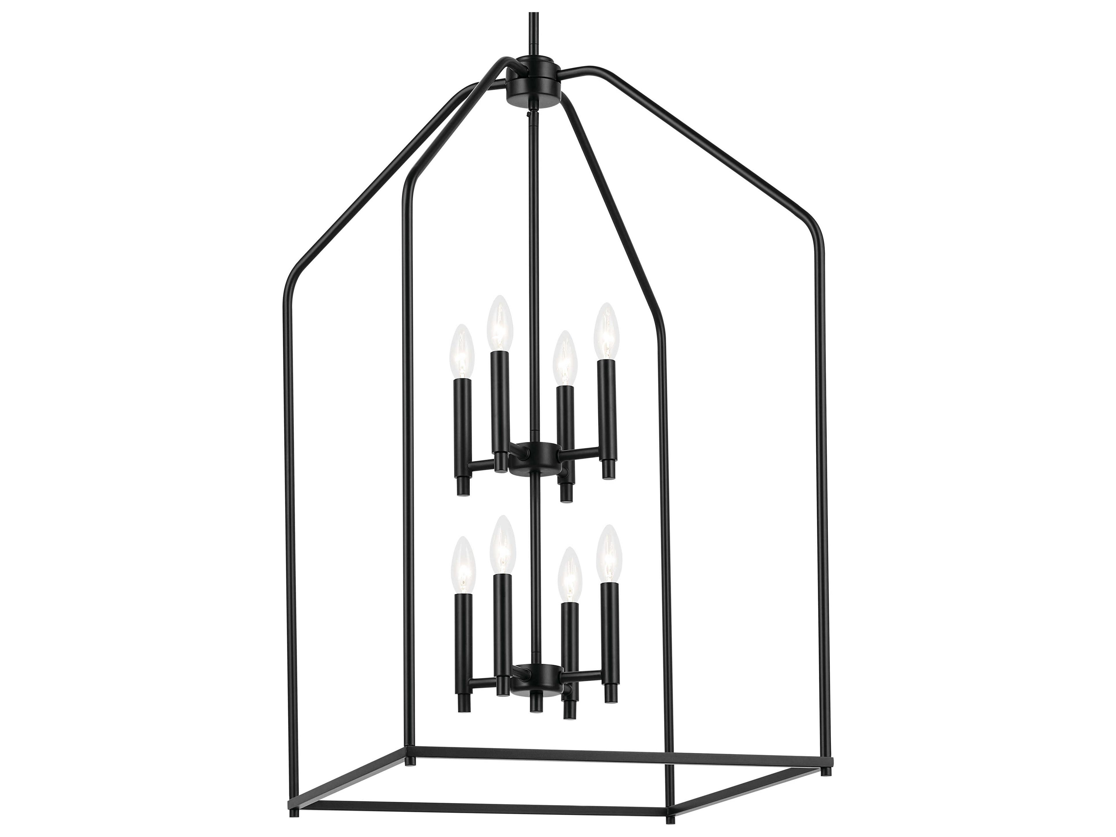 Madden 8-Light Black Tiered Pendant
