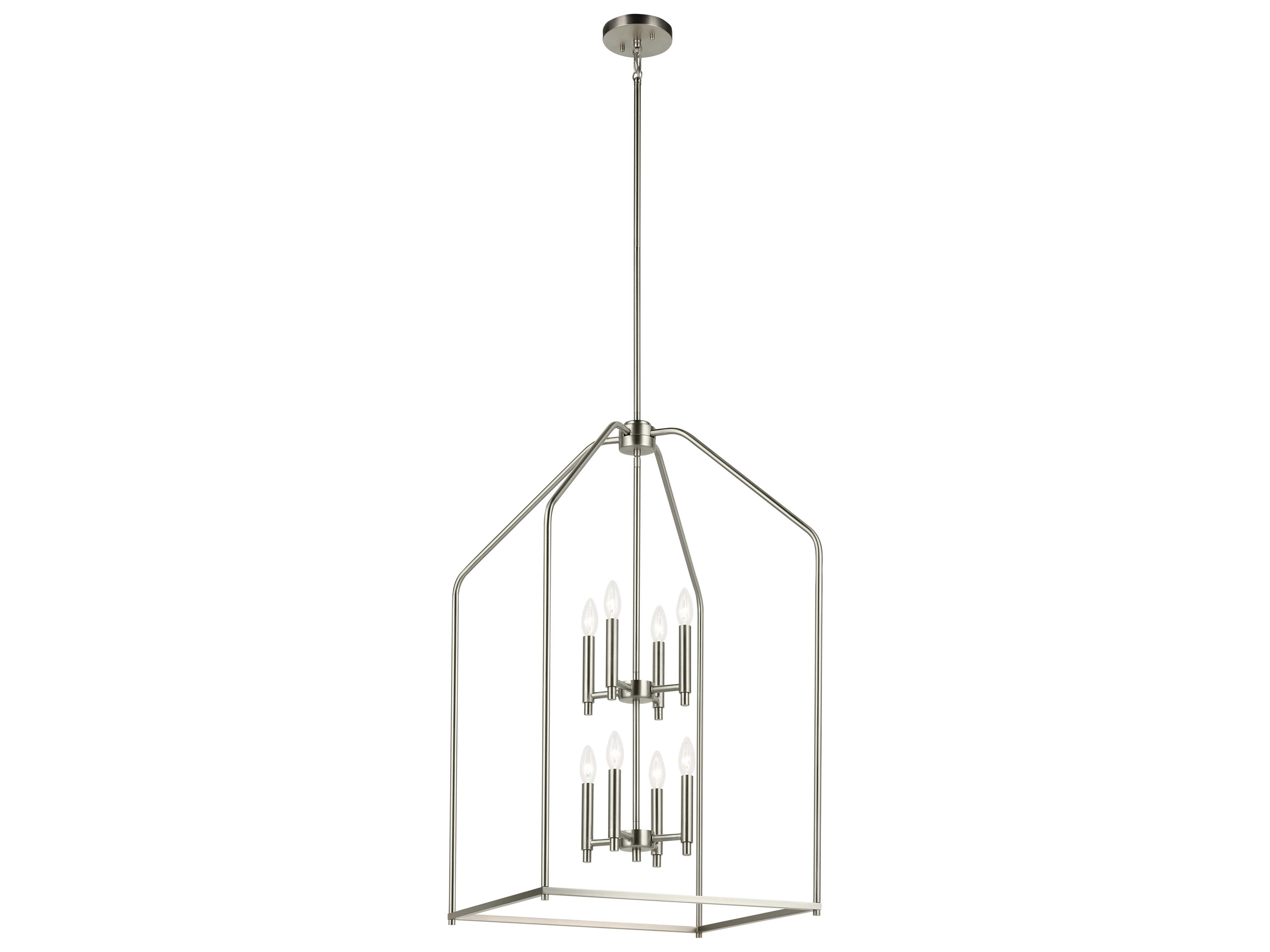 Kichler Madden 8-Light Brushed Nickel Tiered Pendant