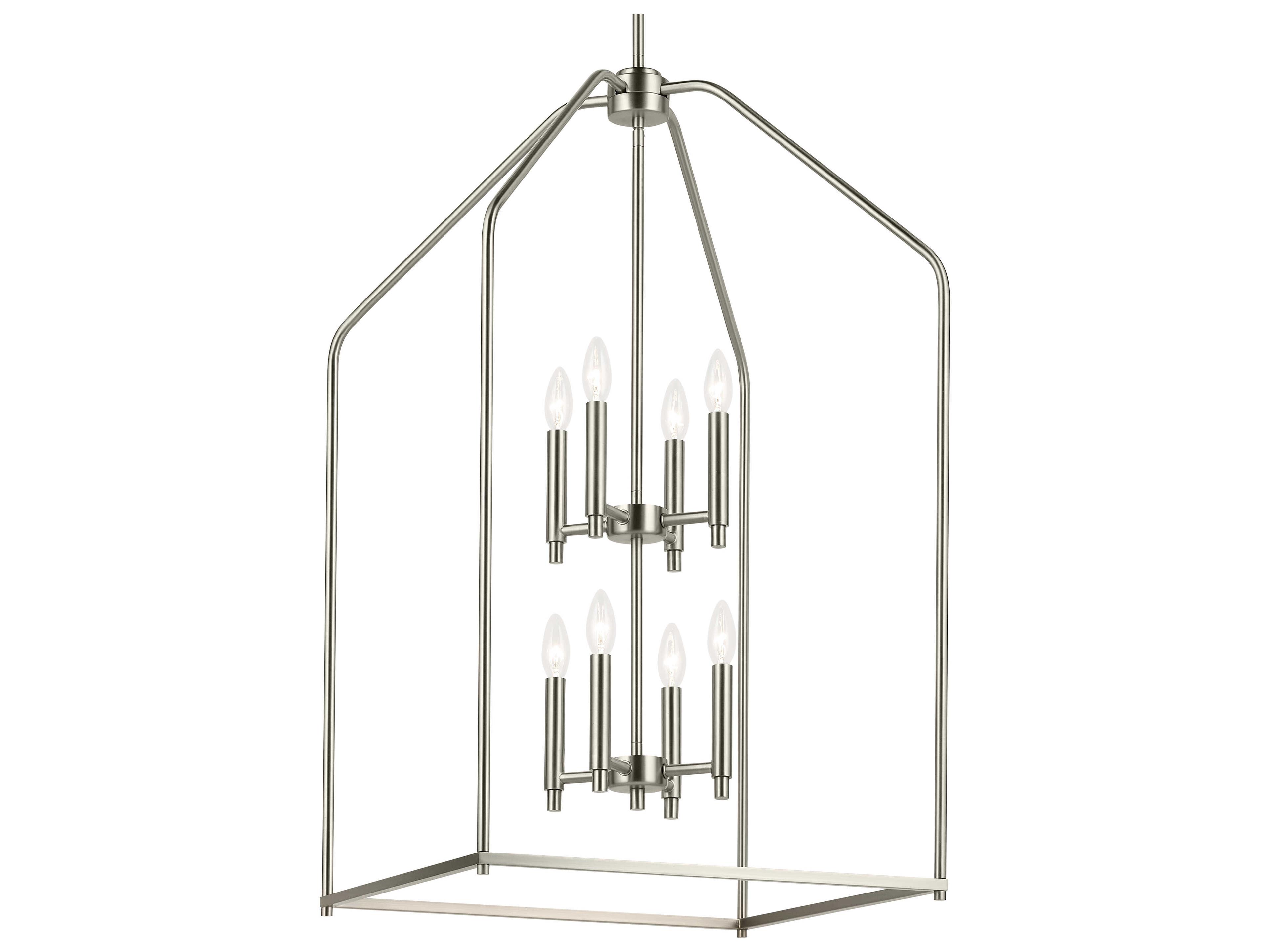 Madden 8-Light Brushed Nickel Tiered Pendant