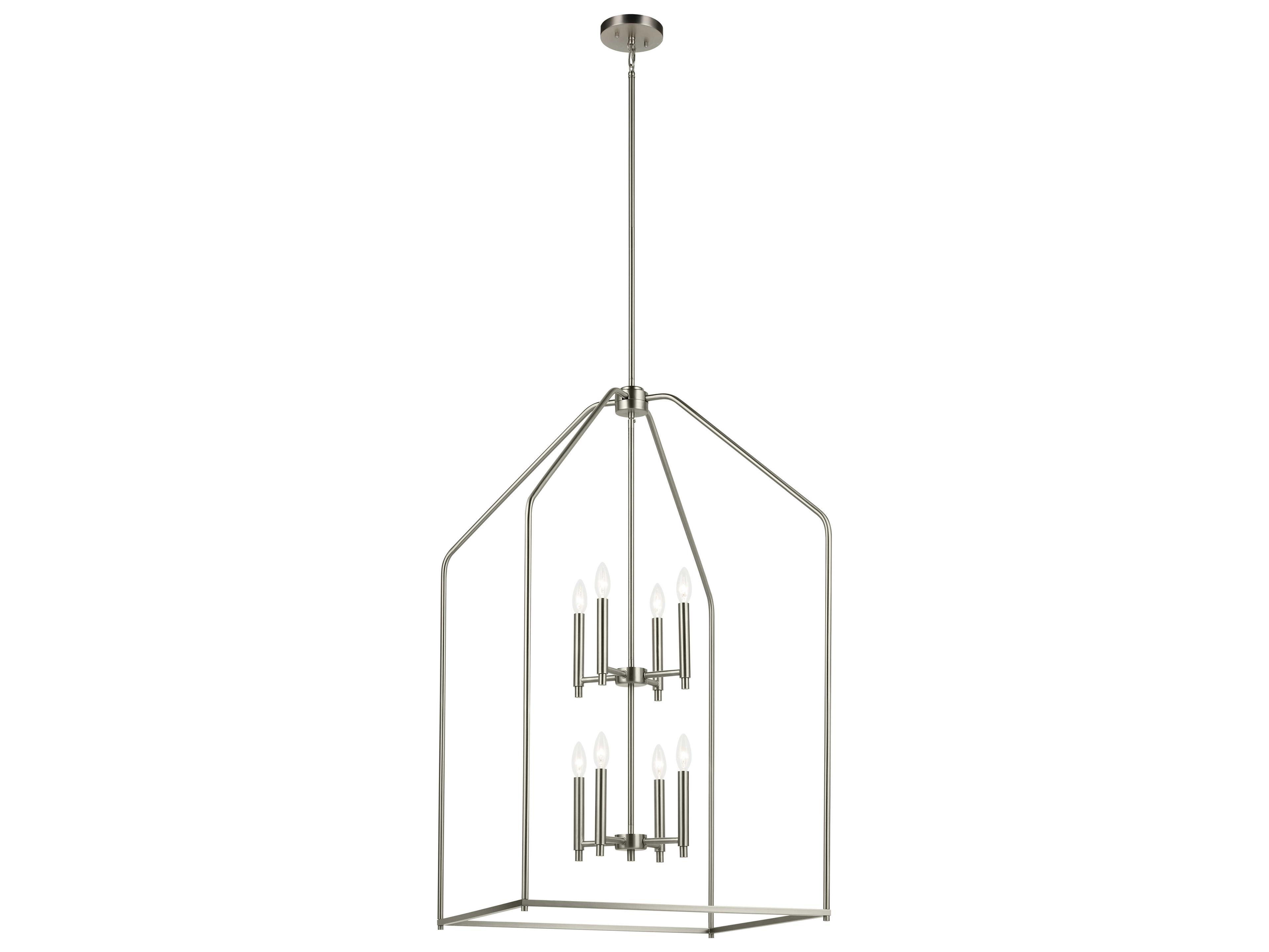 Kichler Madden 8-Light Brushed Nickel Tiered Pendant