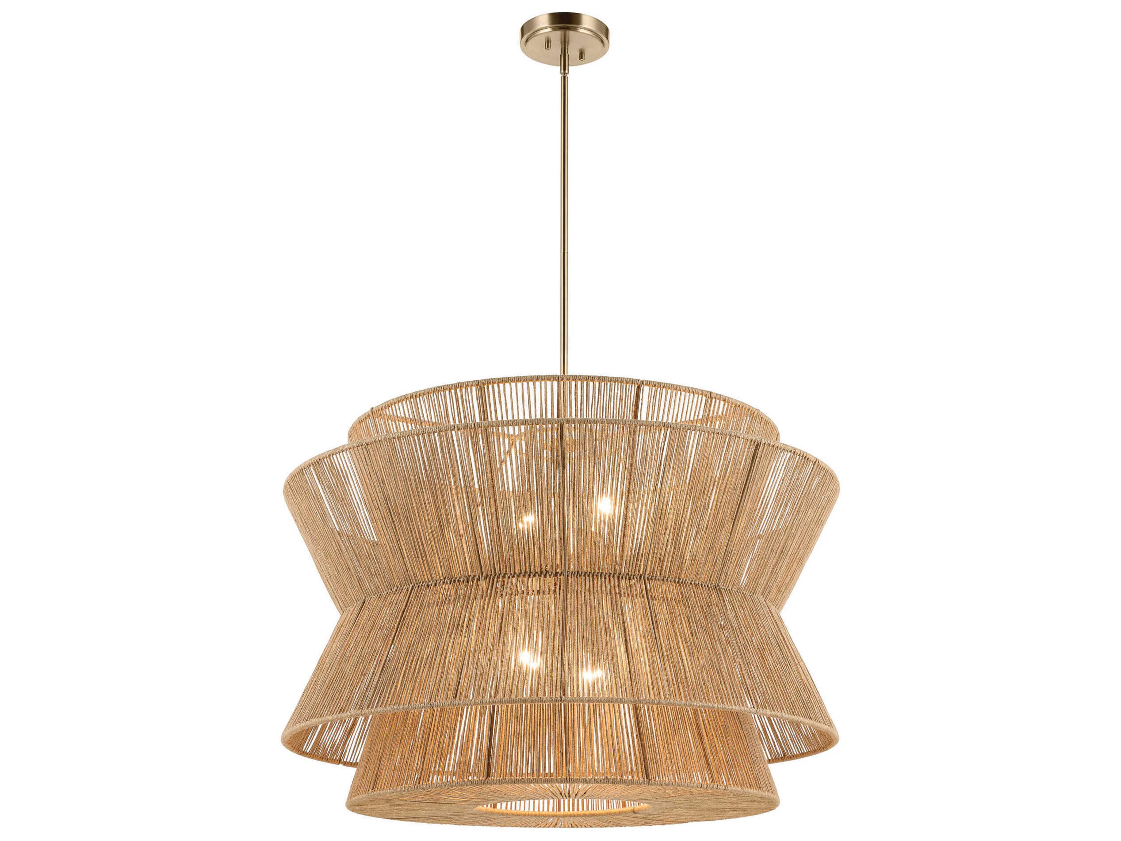 Ophira 4-Light Champagne Bronze Brown Pendant