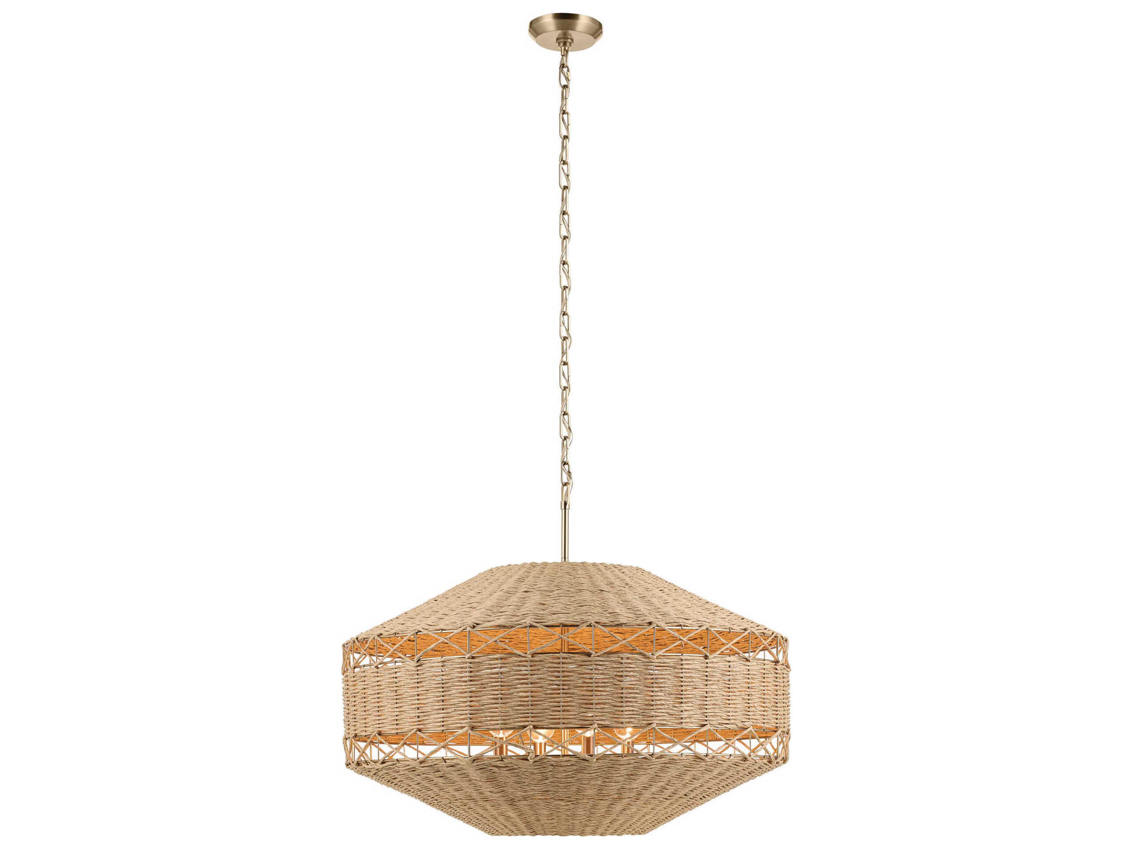 Lulo 4-Light Champagne Bronze Brown Pendant