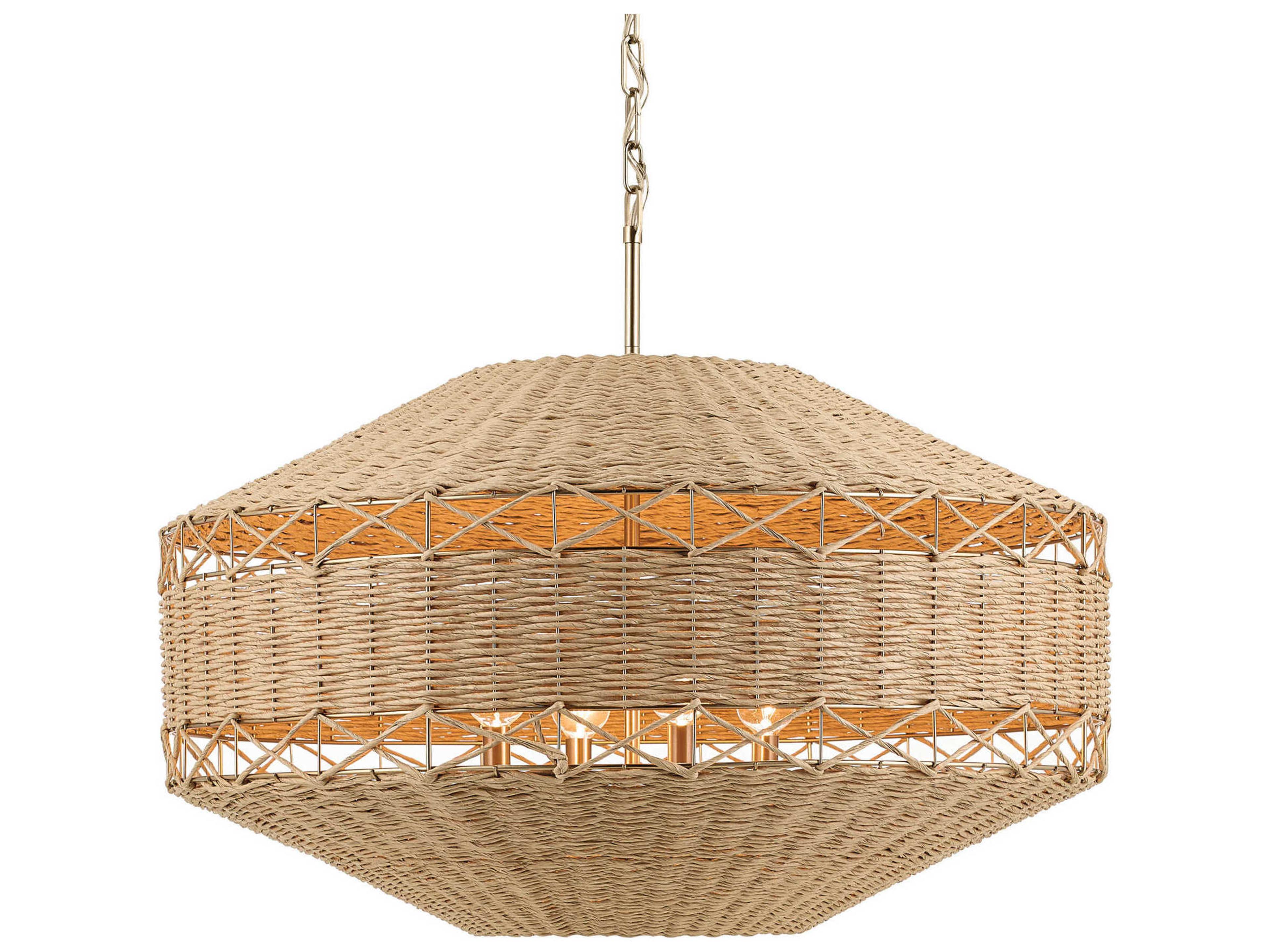 Kichler Lulo 4-Light Champagne Bronze Brown Pendant