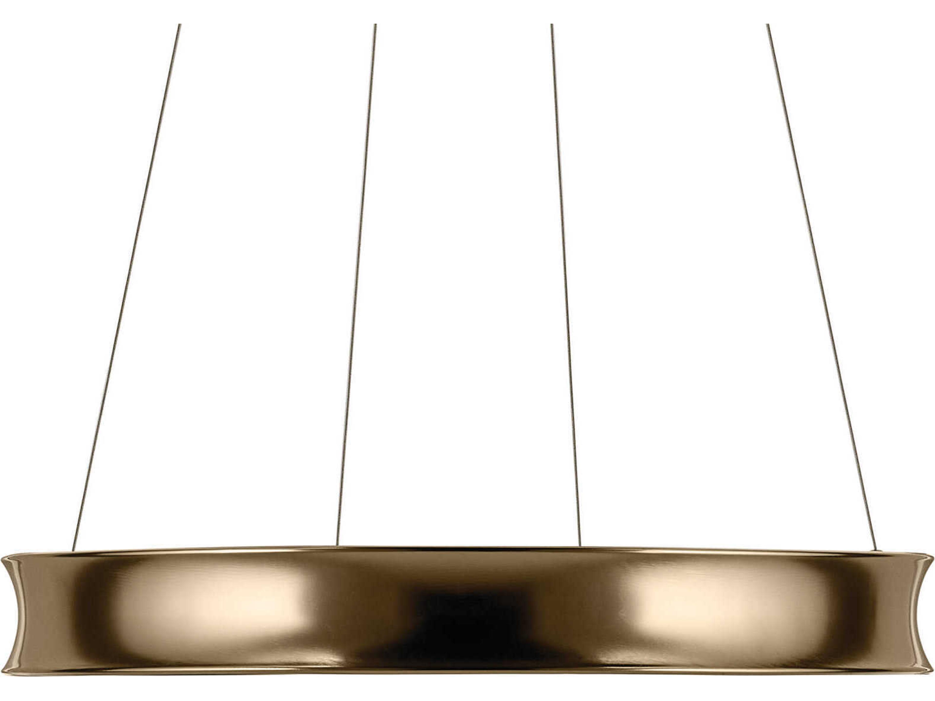 Kichler Larousse 1-Light Champagne Bronze Round Pendant