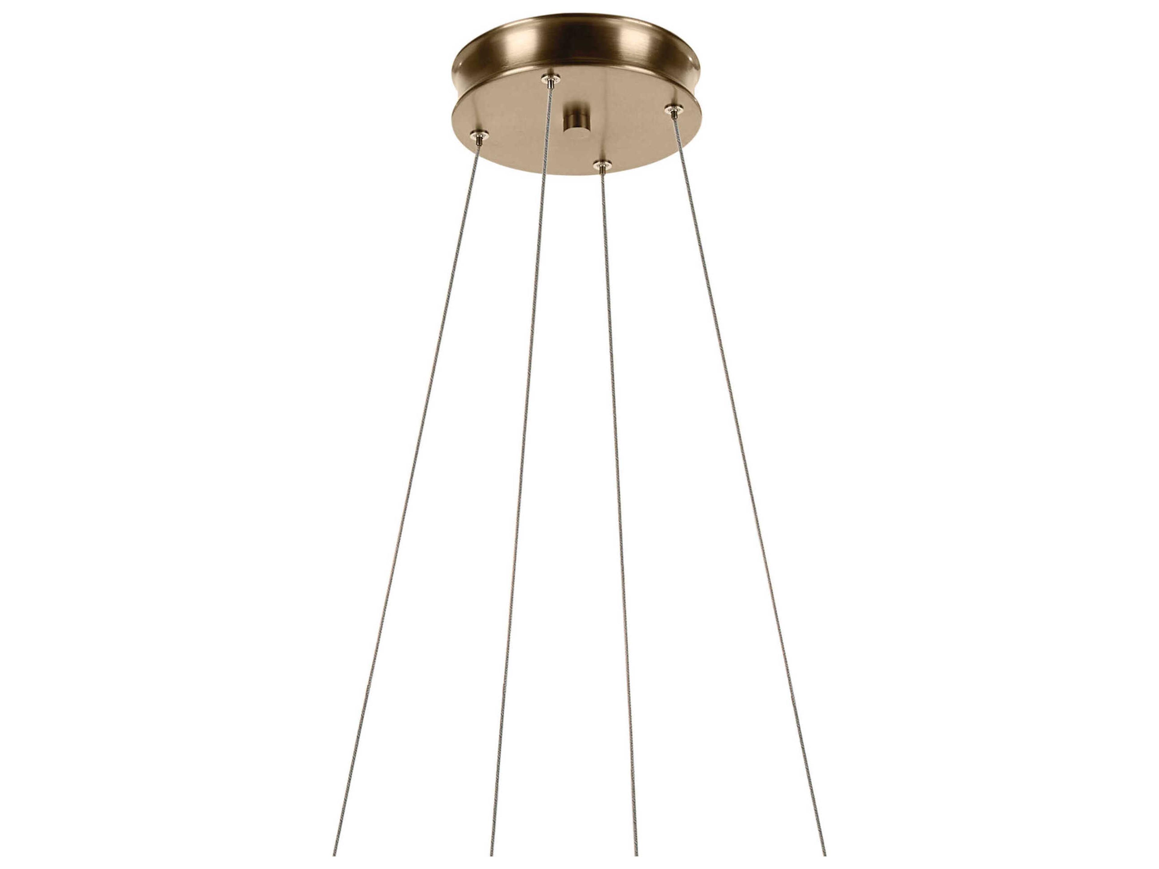 Kichler Larousse 1-Light Champagne Bronze Round Pendant