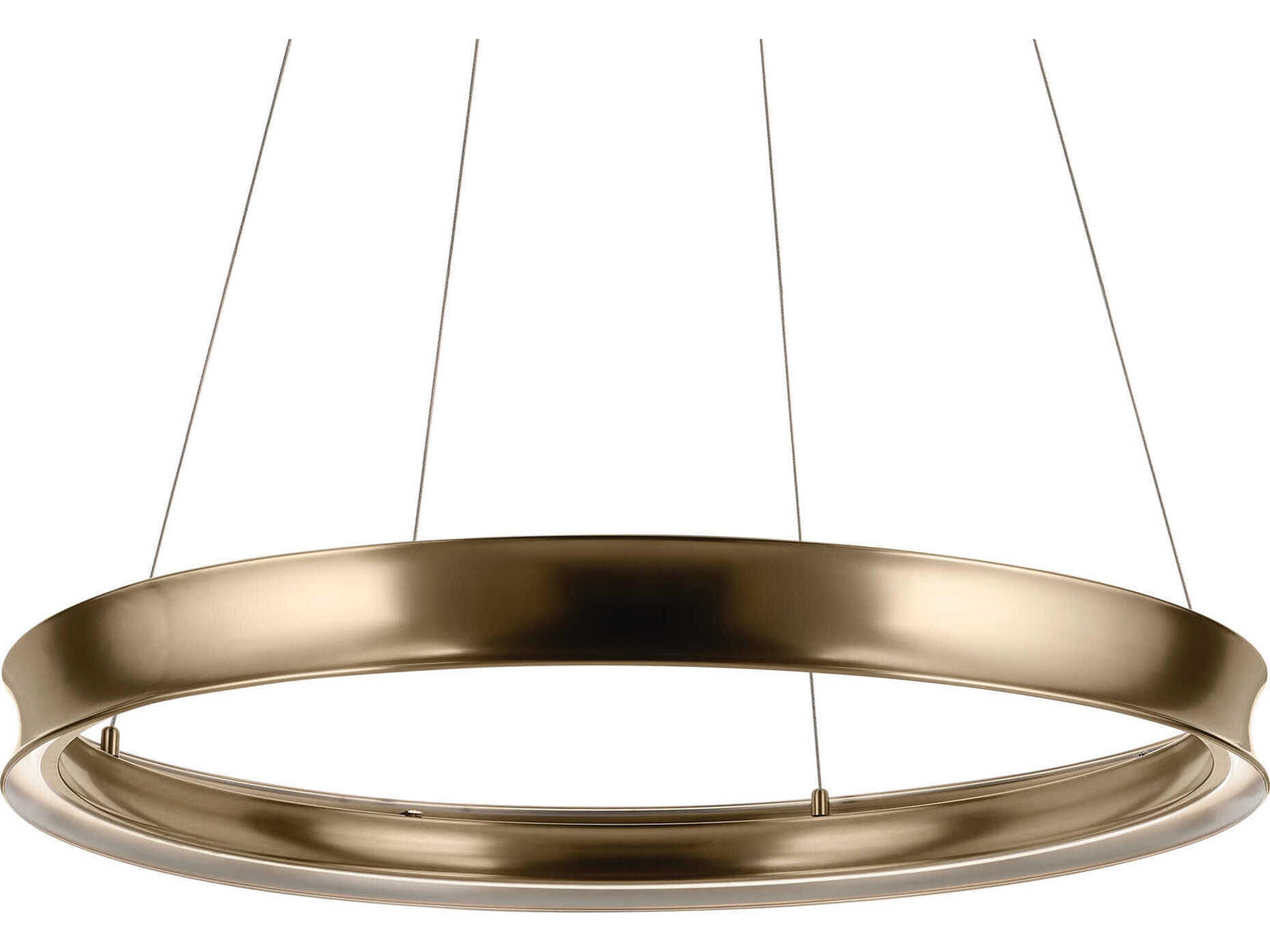 Kichler Larousse 1-Light Champagne Bronze Round Pendant