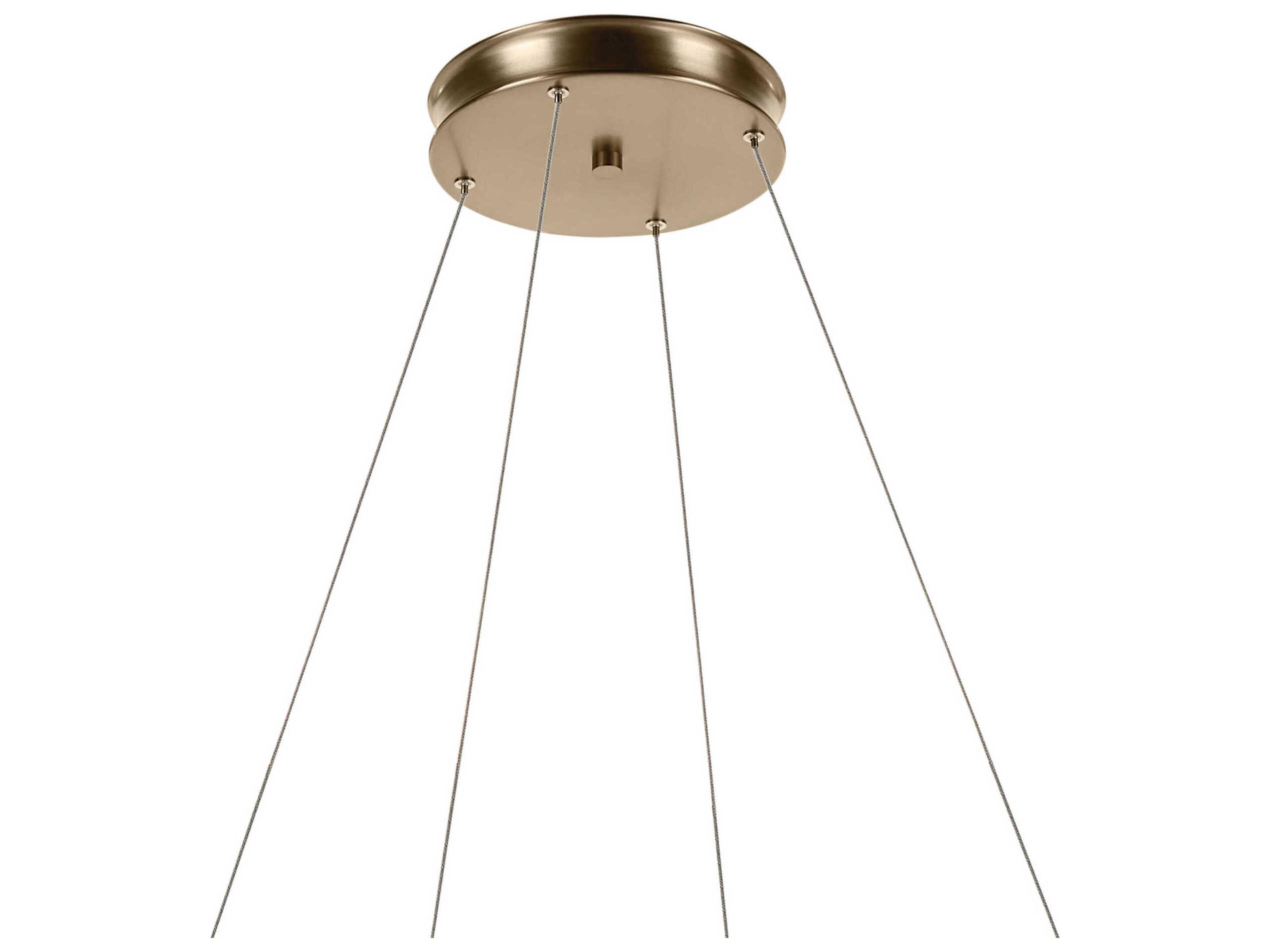 Kichler Larousse 1-Light Champagne Bronze Round Pendant