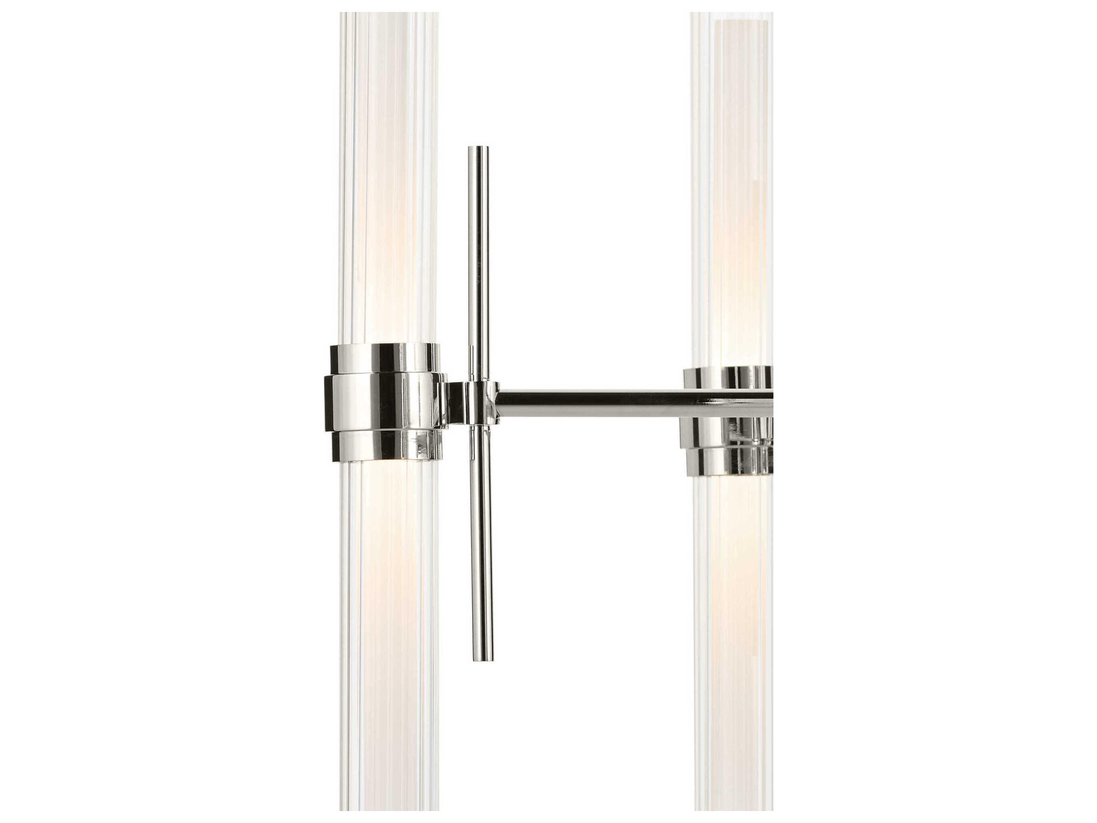 Kichler Riven 12-Light Polished Nickel Cylinder Chandelier