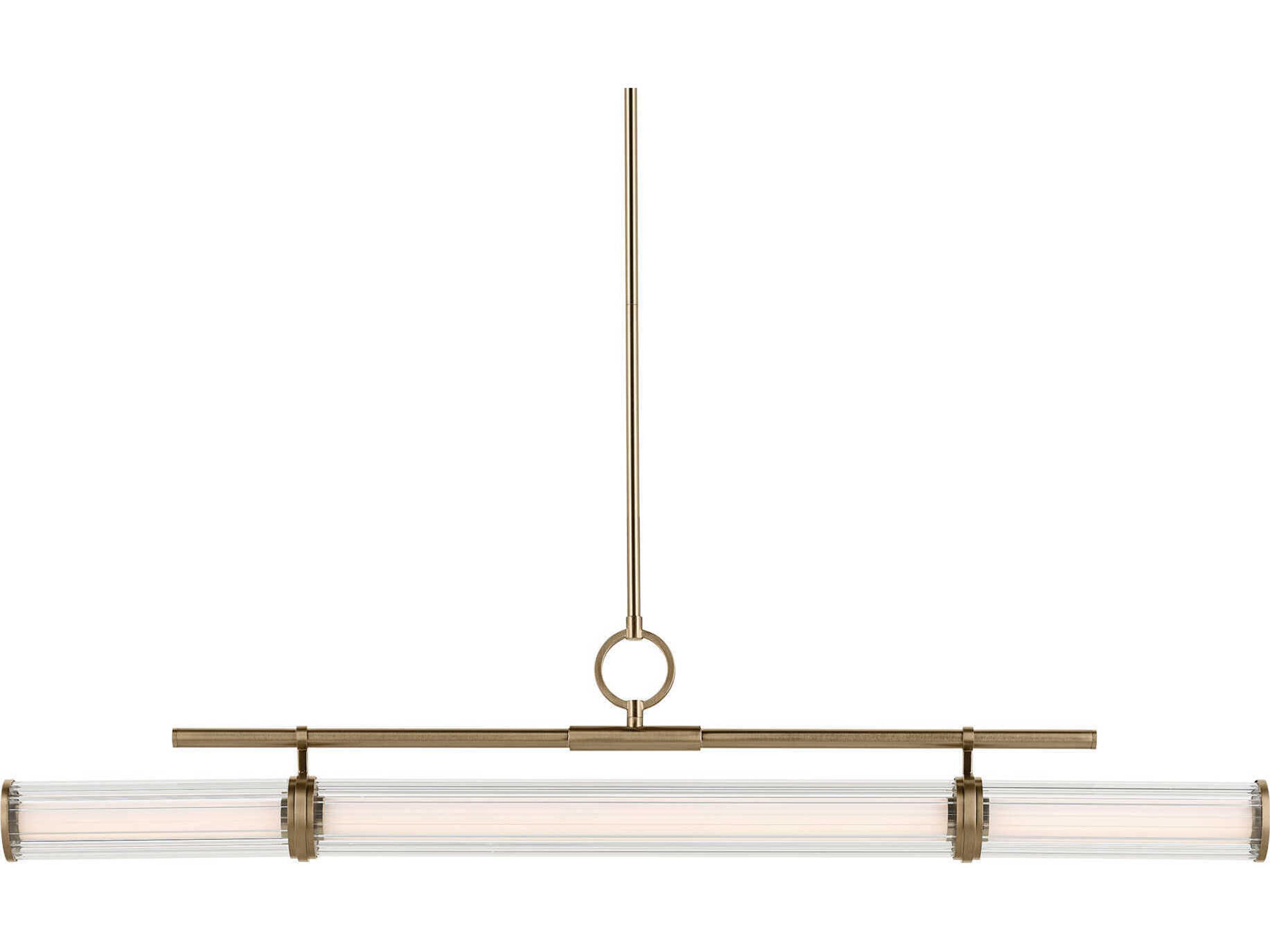 Kichler Riven 1-Light Champagne Bronze Linear Island Pendant