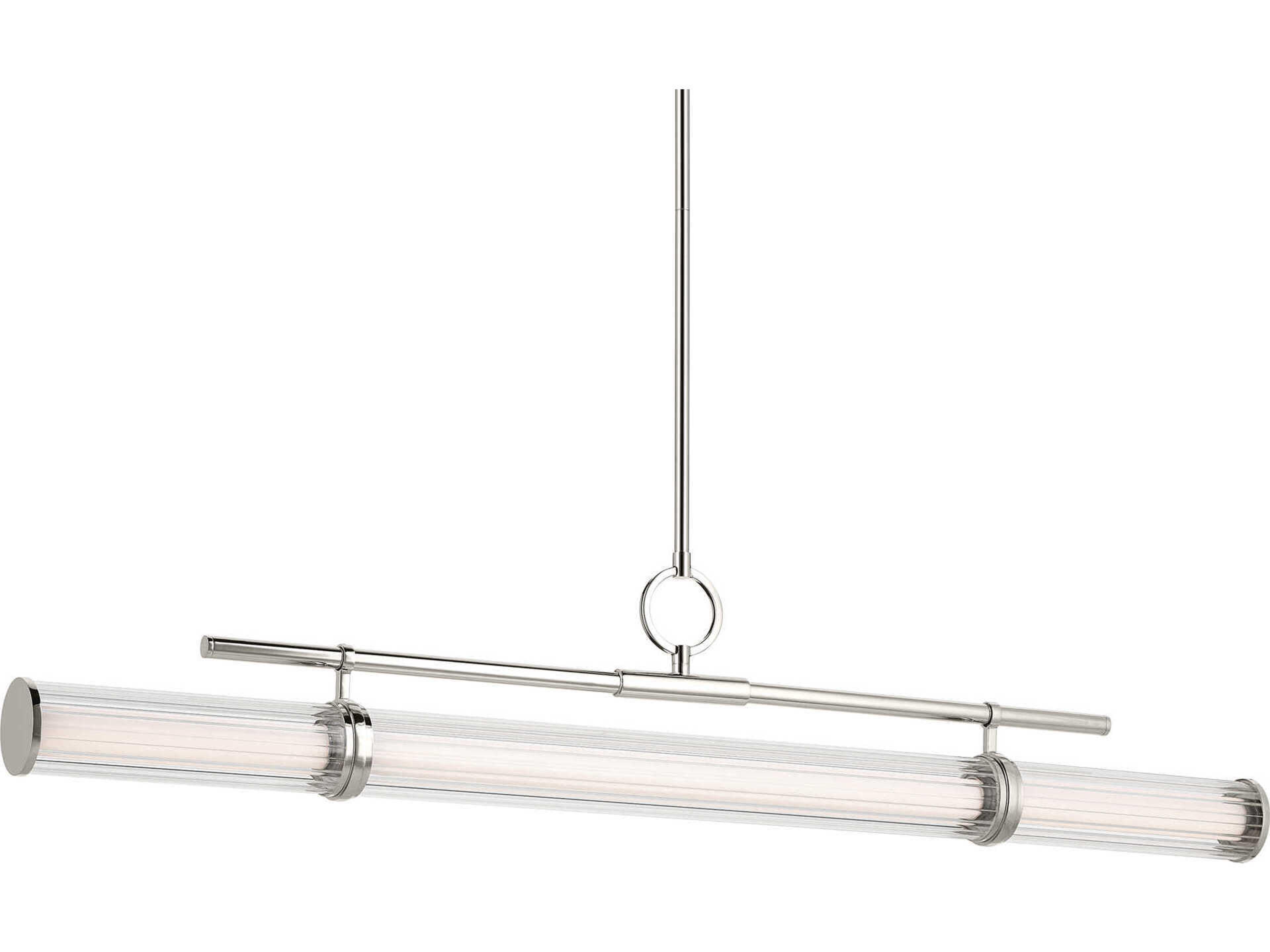 Kichler Riven 1-Light Polished Nickel Linear Island Pendant
