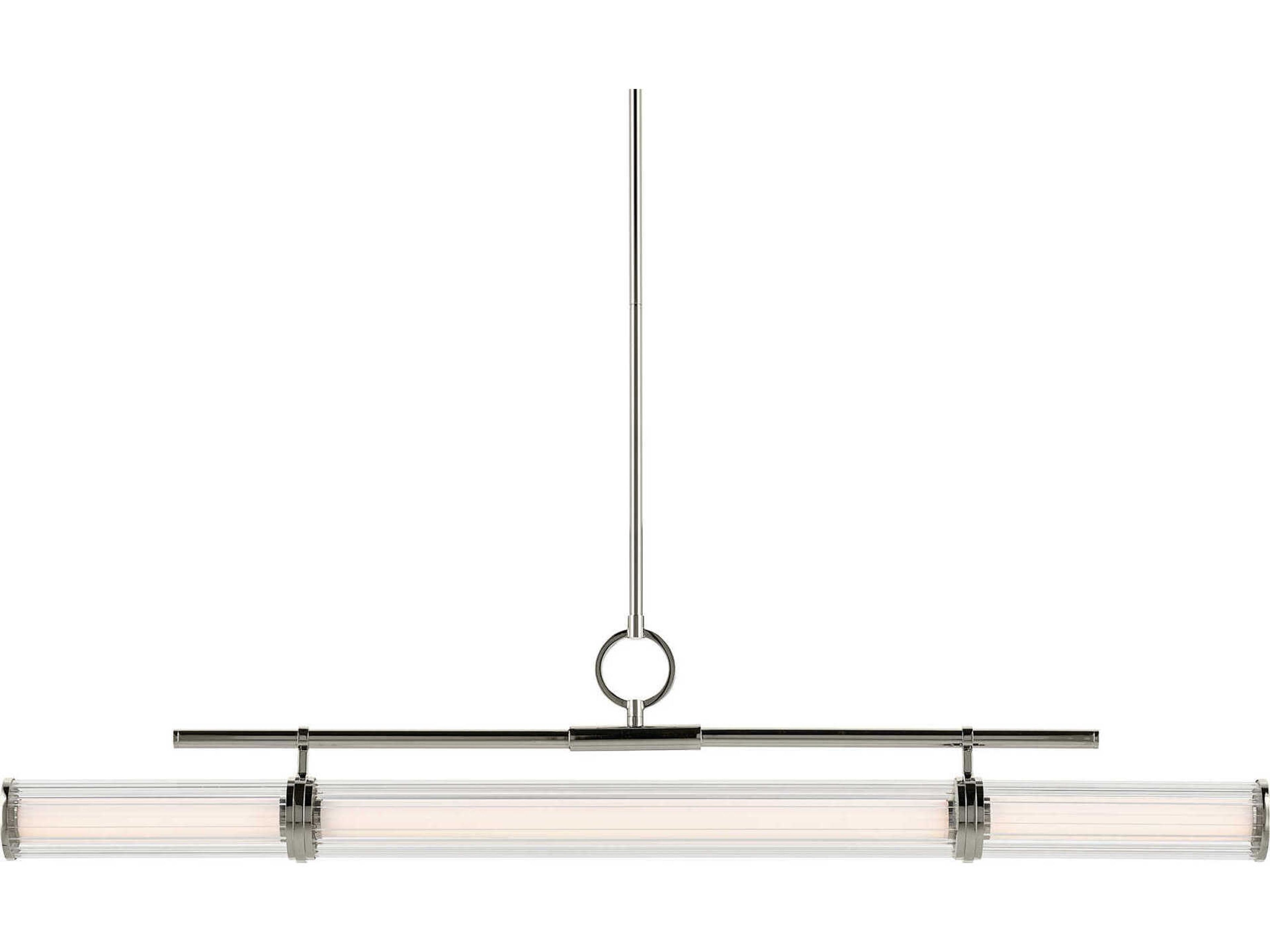 Kichler Riven 1-Light Polished Nickel Linear Island Pendant