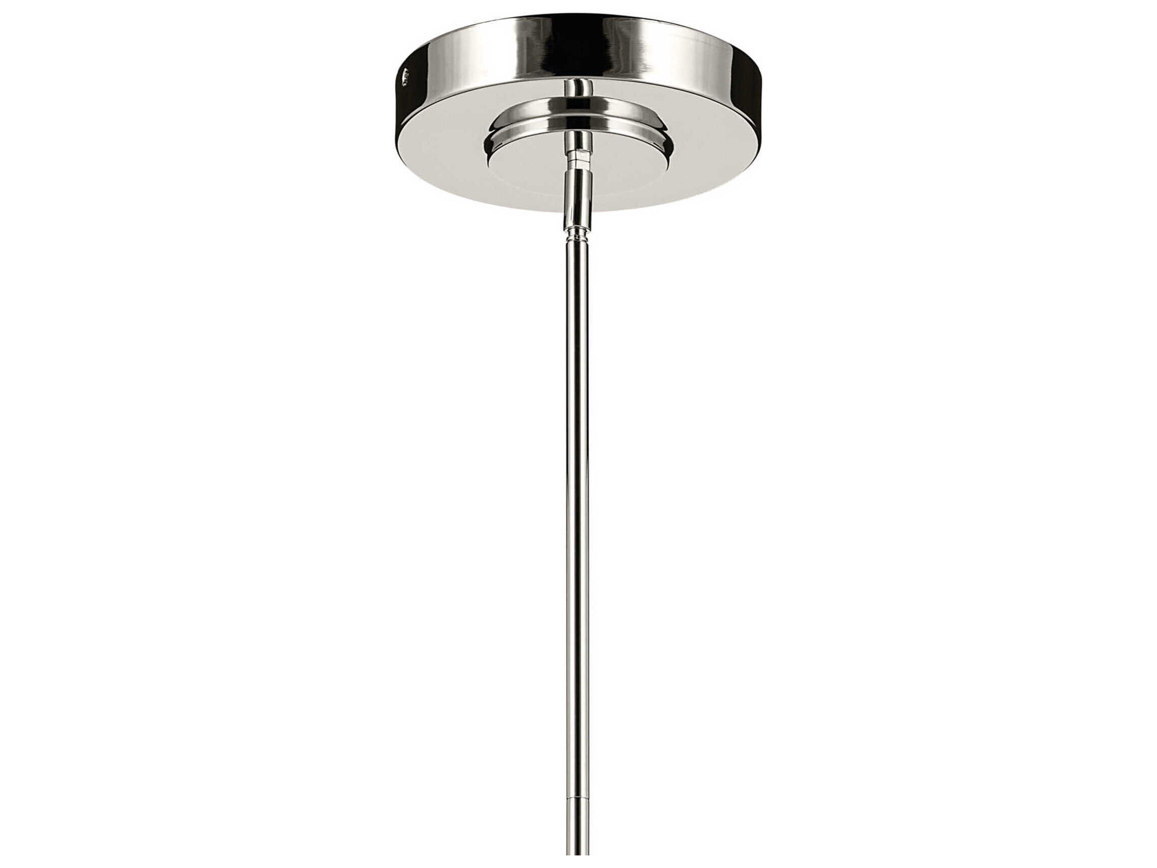 Kichler Riven 1-Light Polished Nickel Linear Island Pendant