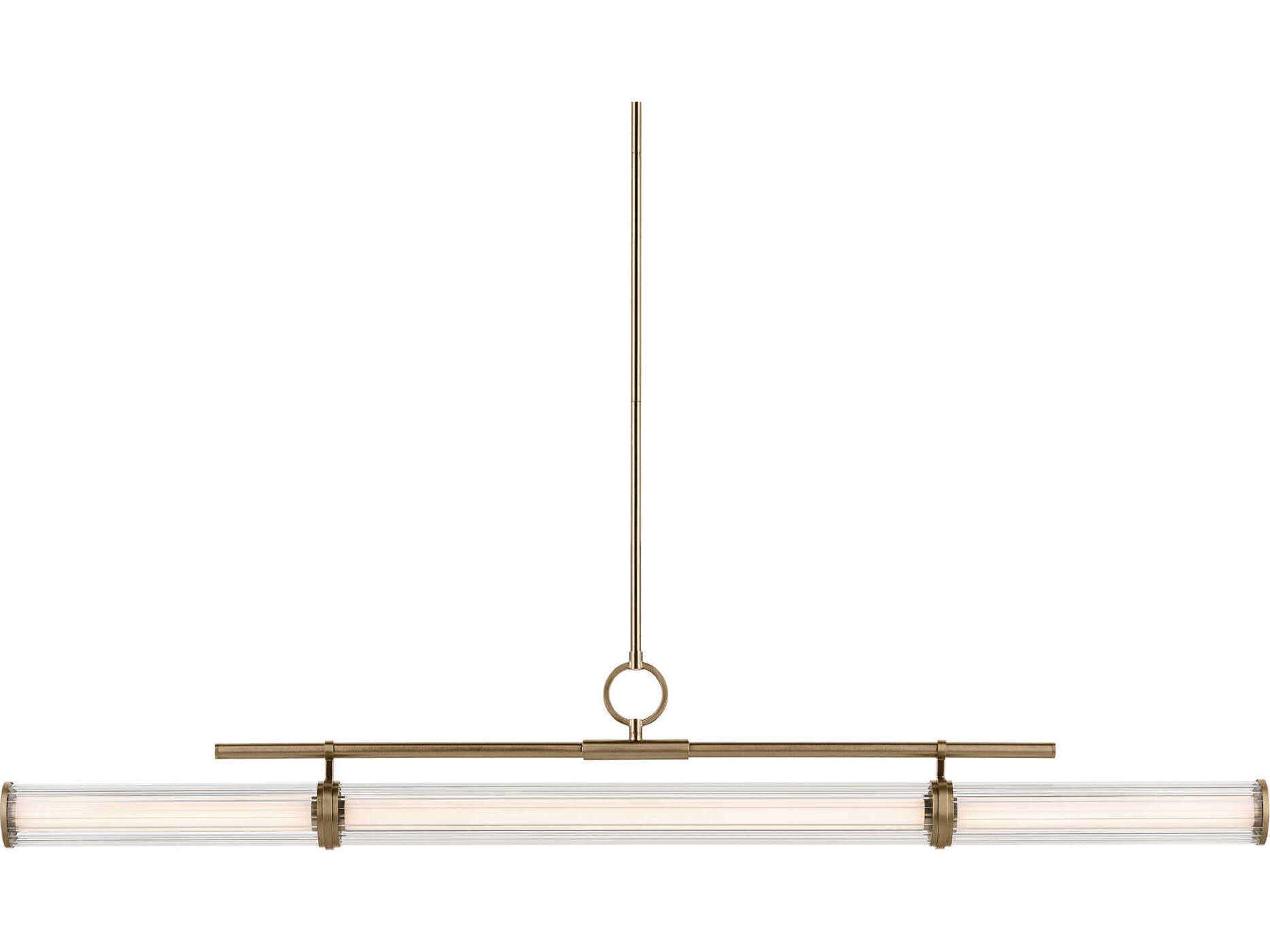 Kichler Riven 1-Light Champagne Bronze Linear Island Pendant