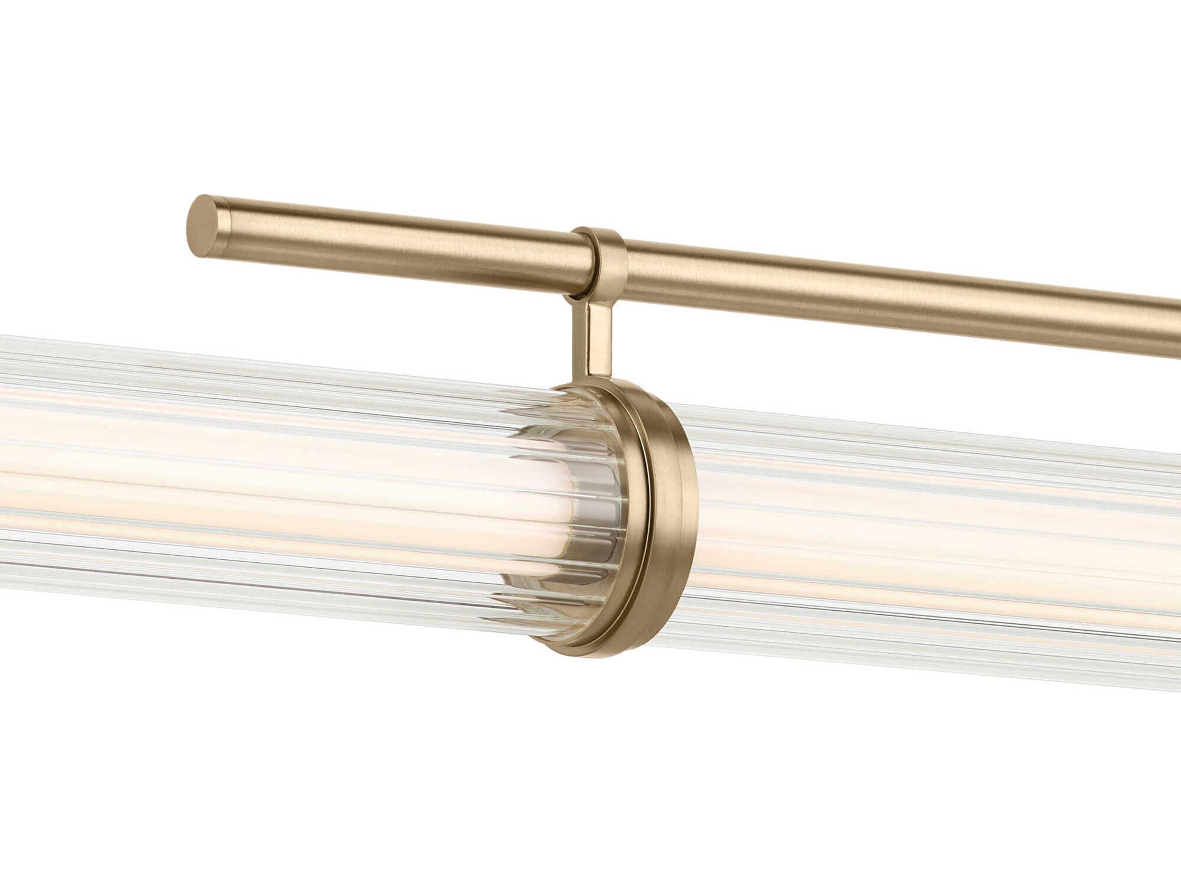 Kichler Riven 1-Light Champagne Bronze Linear Island Pendant