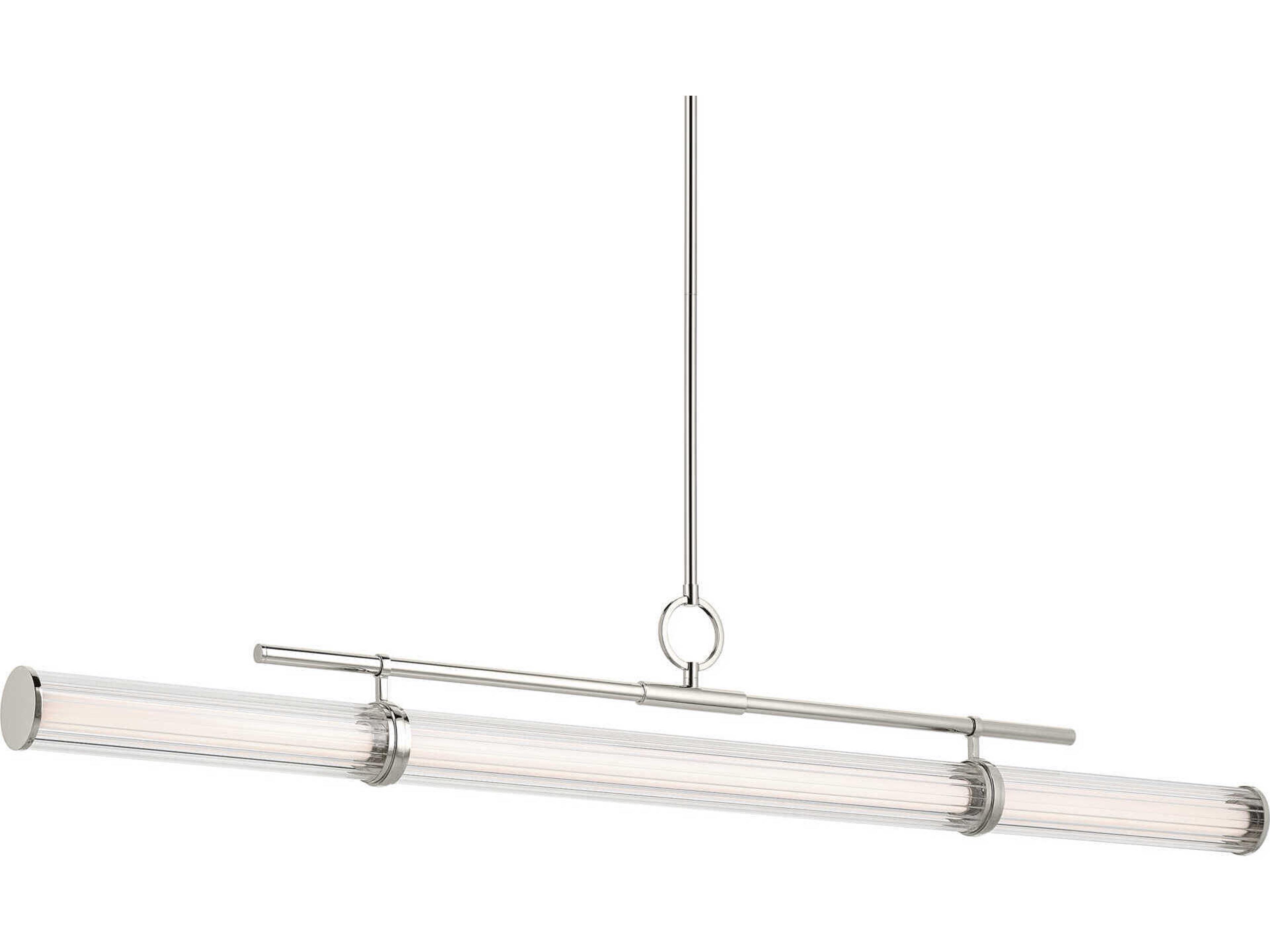 Kichler Riven 1-Light Polished Nickel Linear Island Pendant