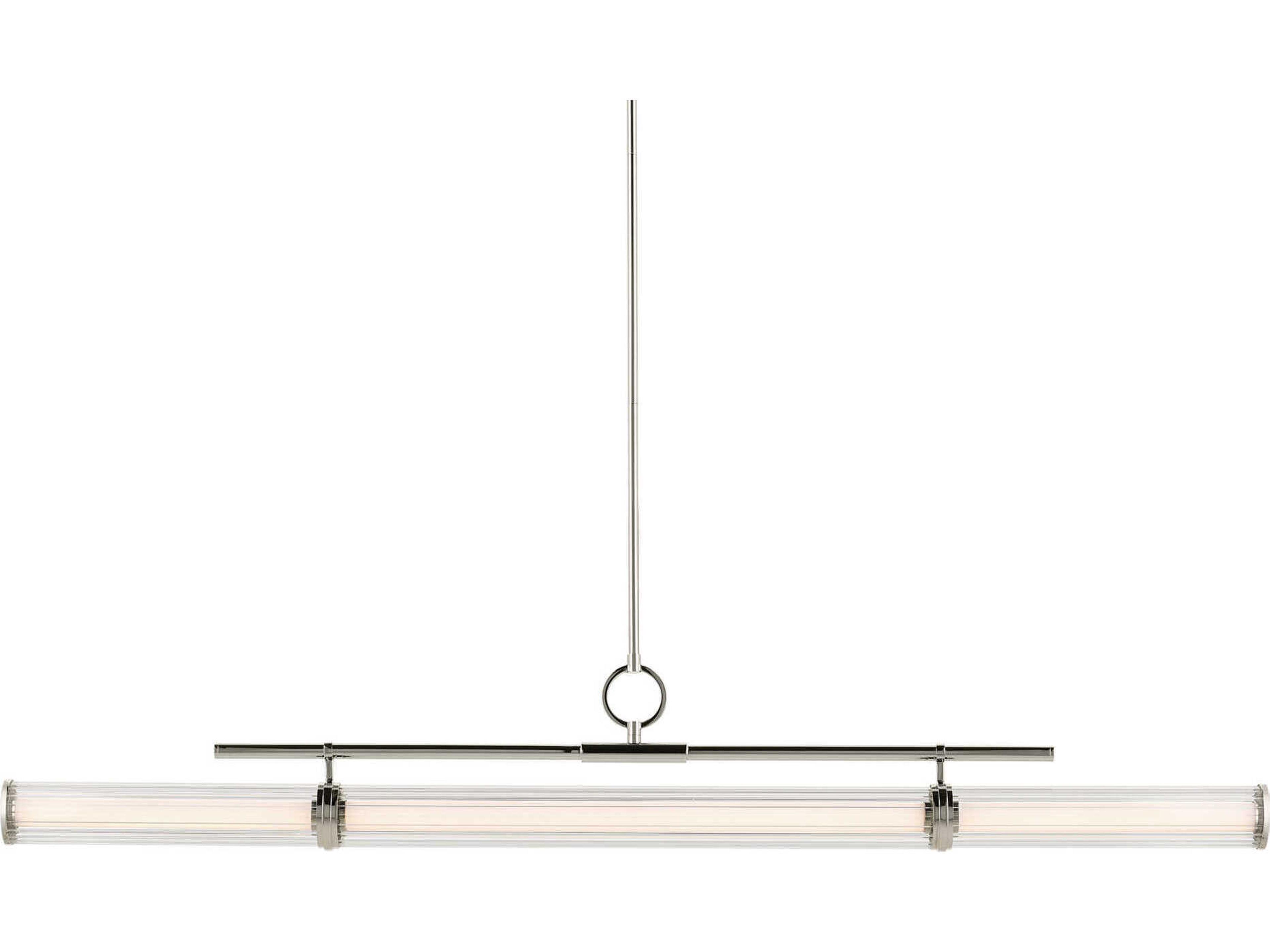 Kichler Riven 1-Light Polished Nickel Linear Island Pendant
