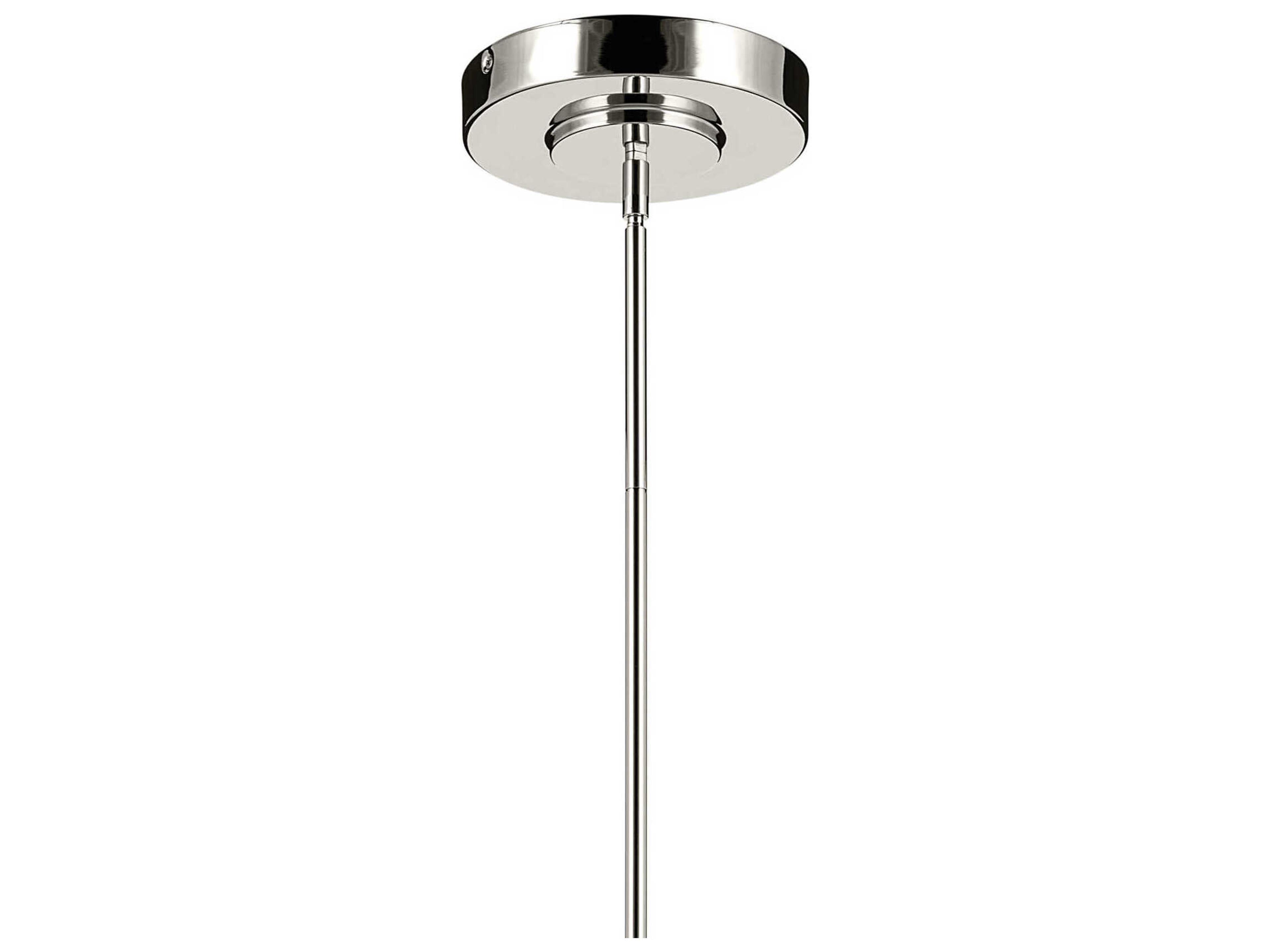 Kichler Riven 1-Light Polished Nickel Linear Island Pendant