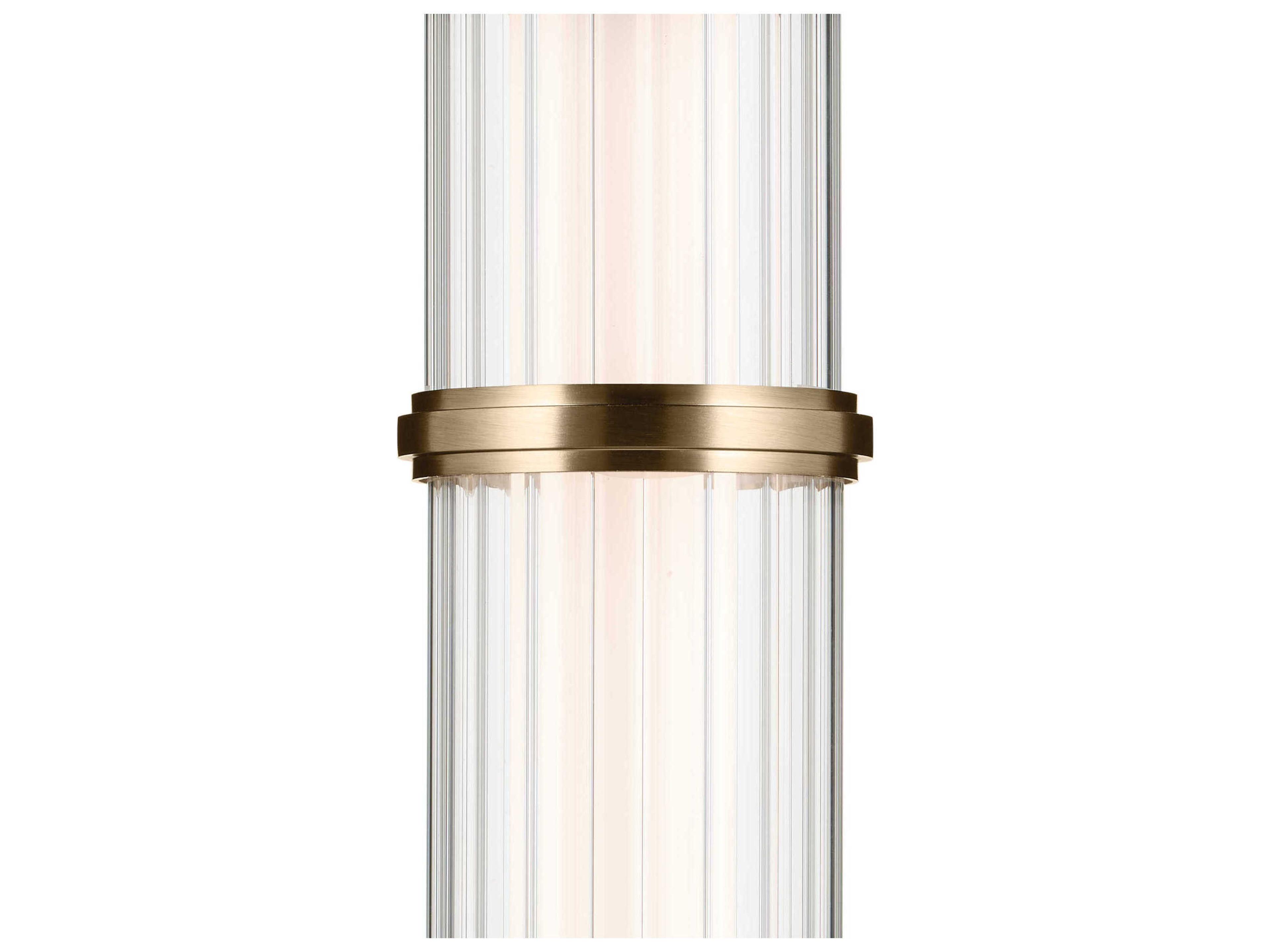 Kichler Riven 1-Light Champagne Bronze Cylinder Mini Pendant