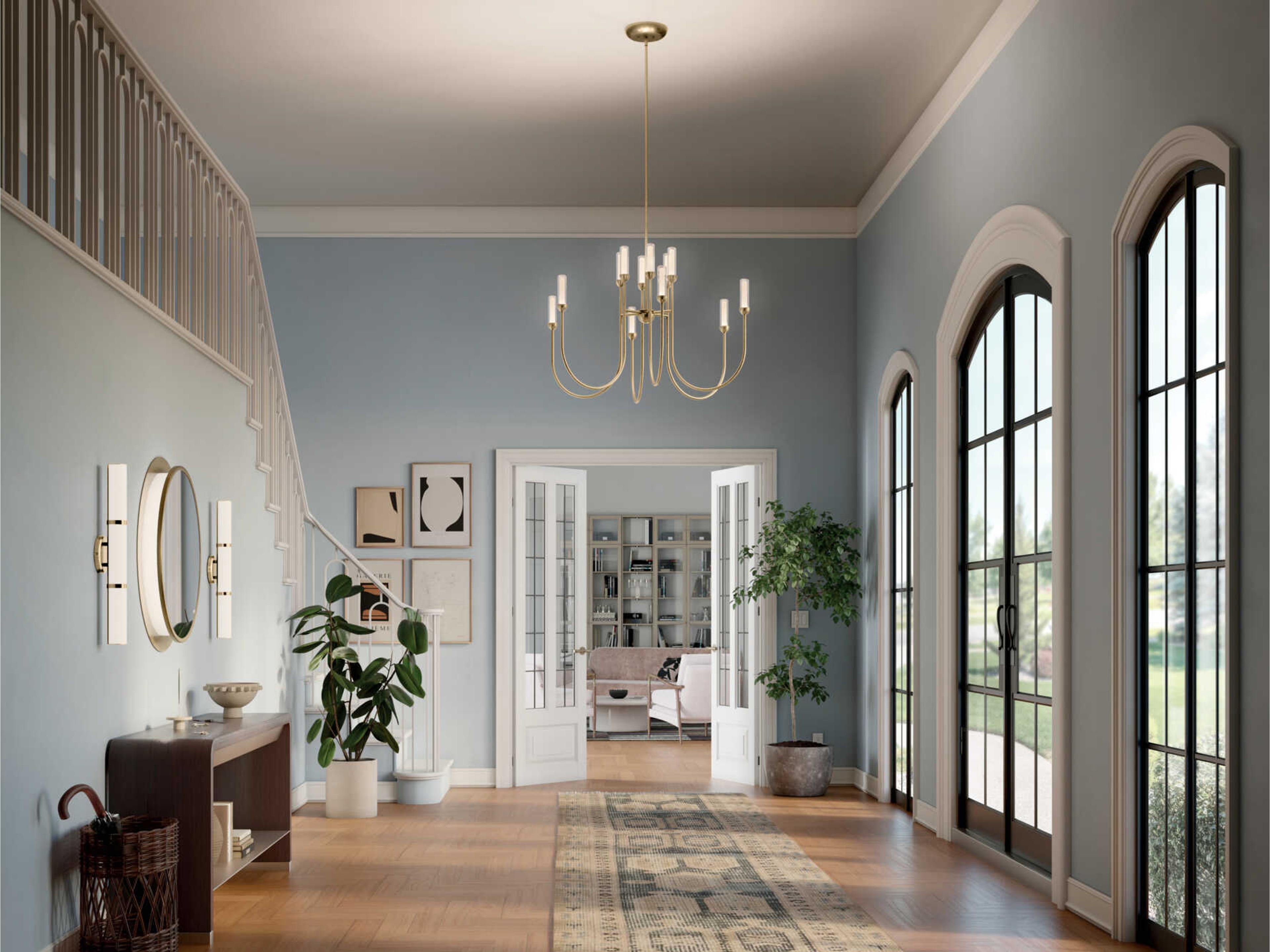 Kichler Moraine 12-Light Champagne Bronze Cylinder Chandelier