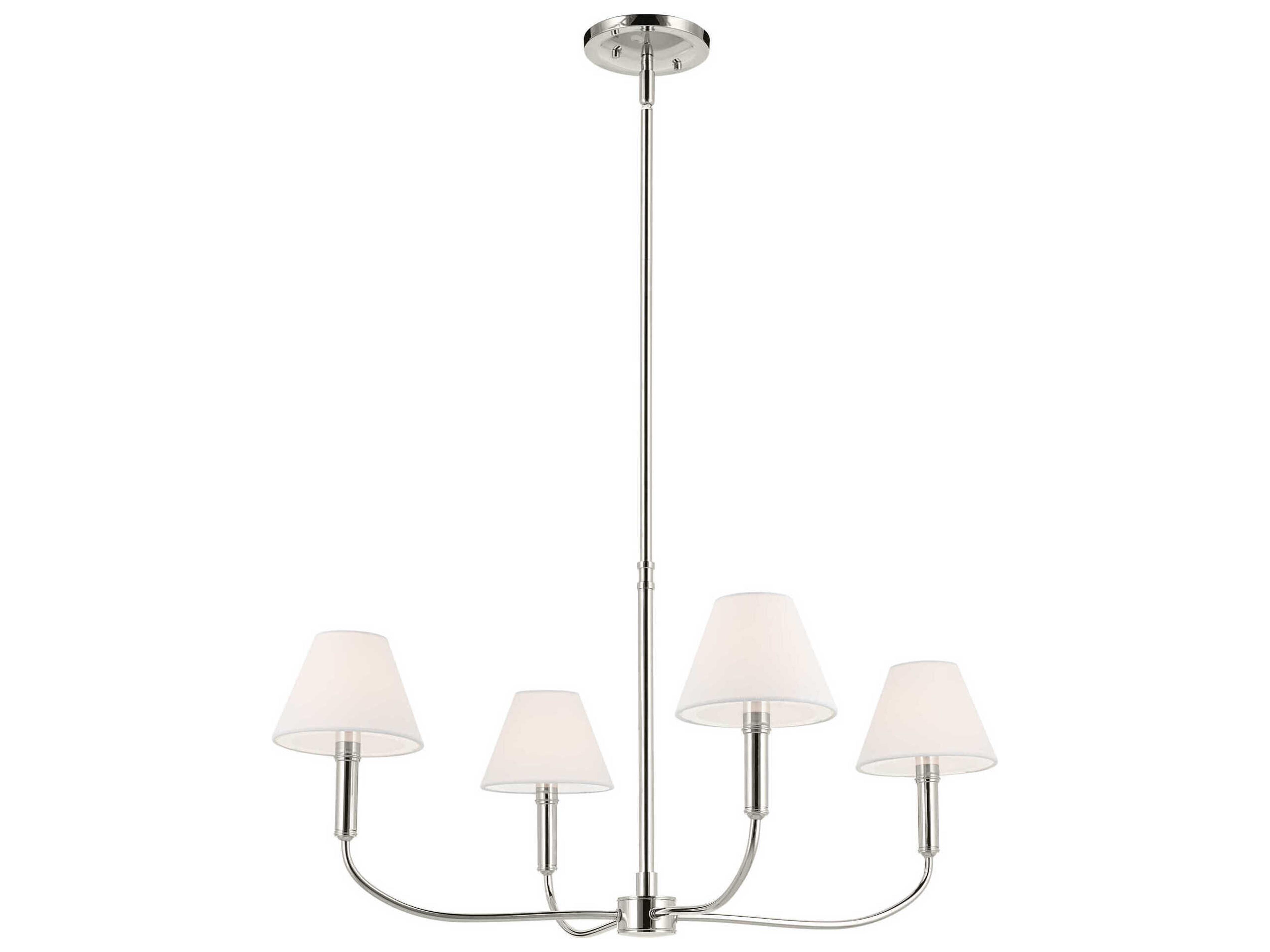 Eadie 4-Light Polished Nickel Candelabra Chandelier
