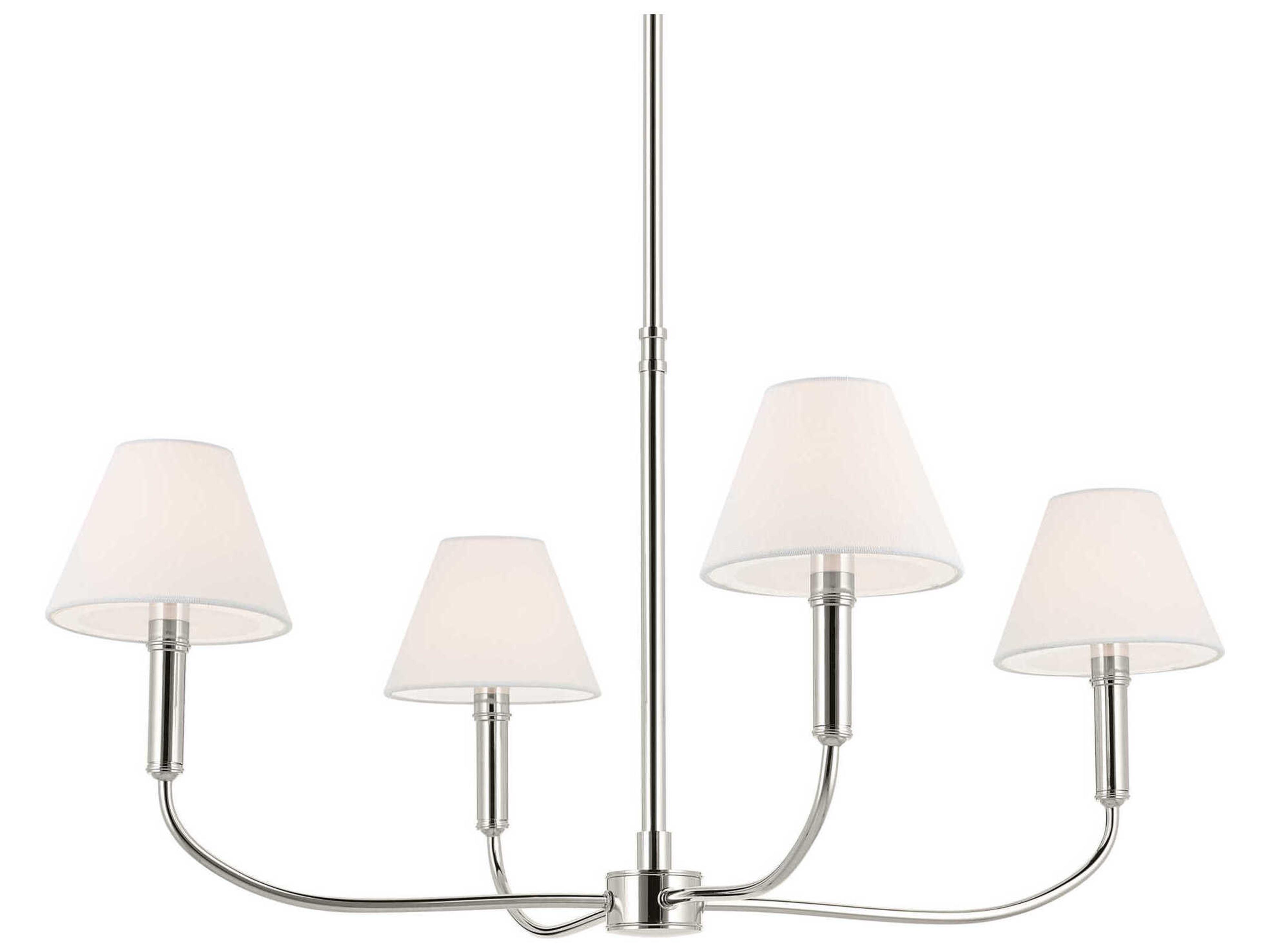 Kichler Eadie 4-Light Polished Nickel Candelabra Chandelier