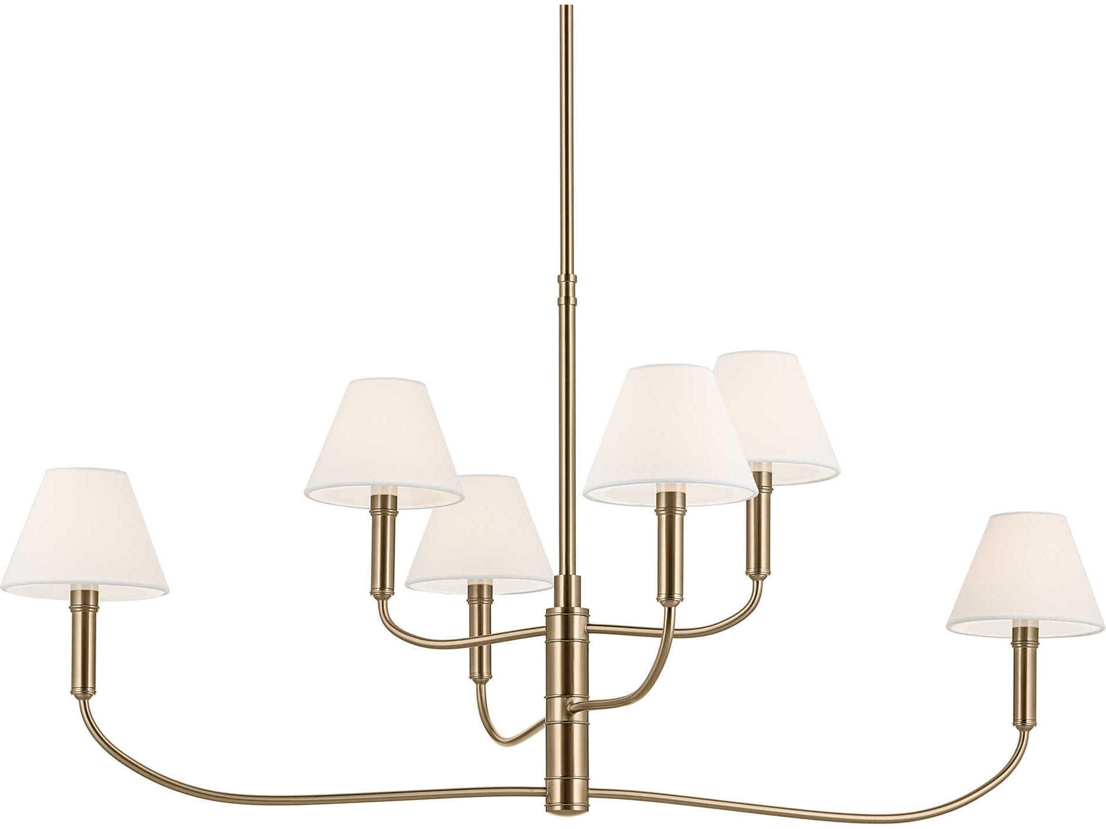 Kichler Eadie 6-Light Champagne Bronze Tiered Island Pendant