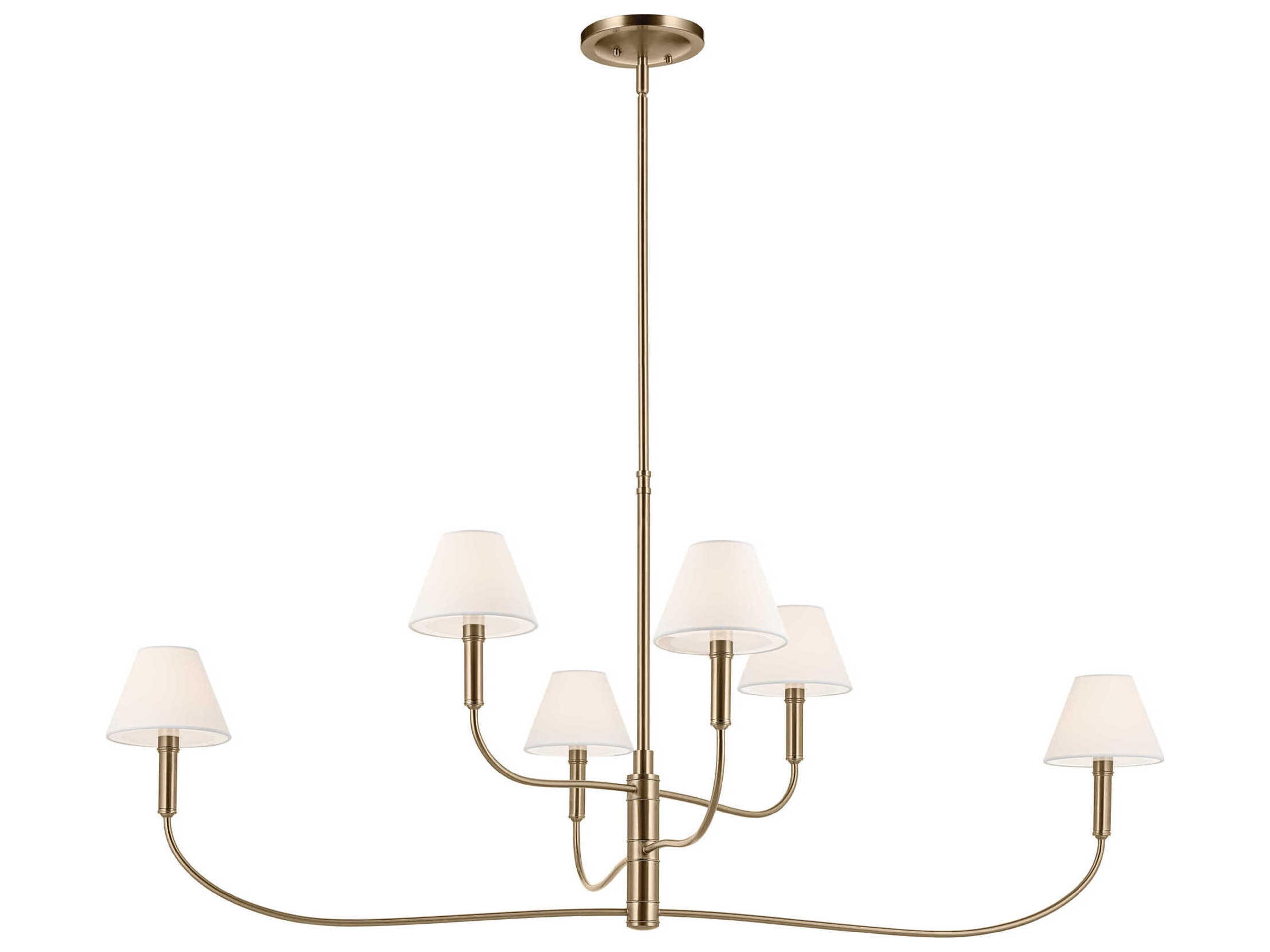 Eadie 6-Light Champagne Bronze Tiered Island Pendant