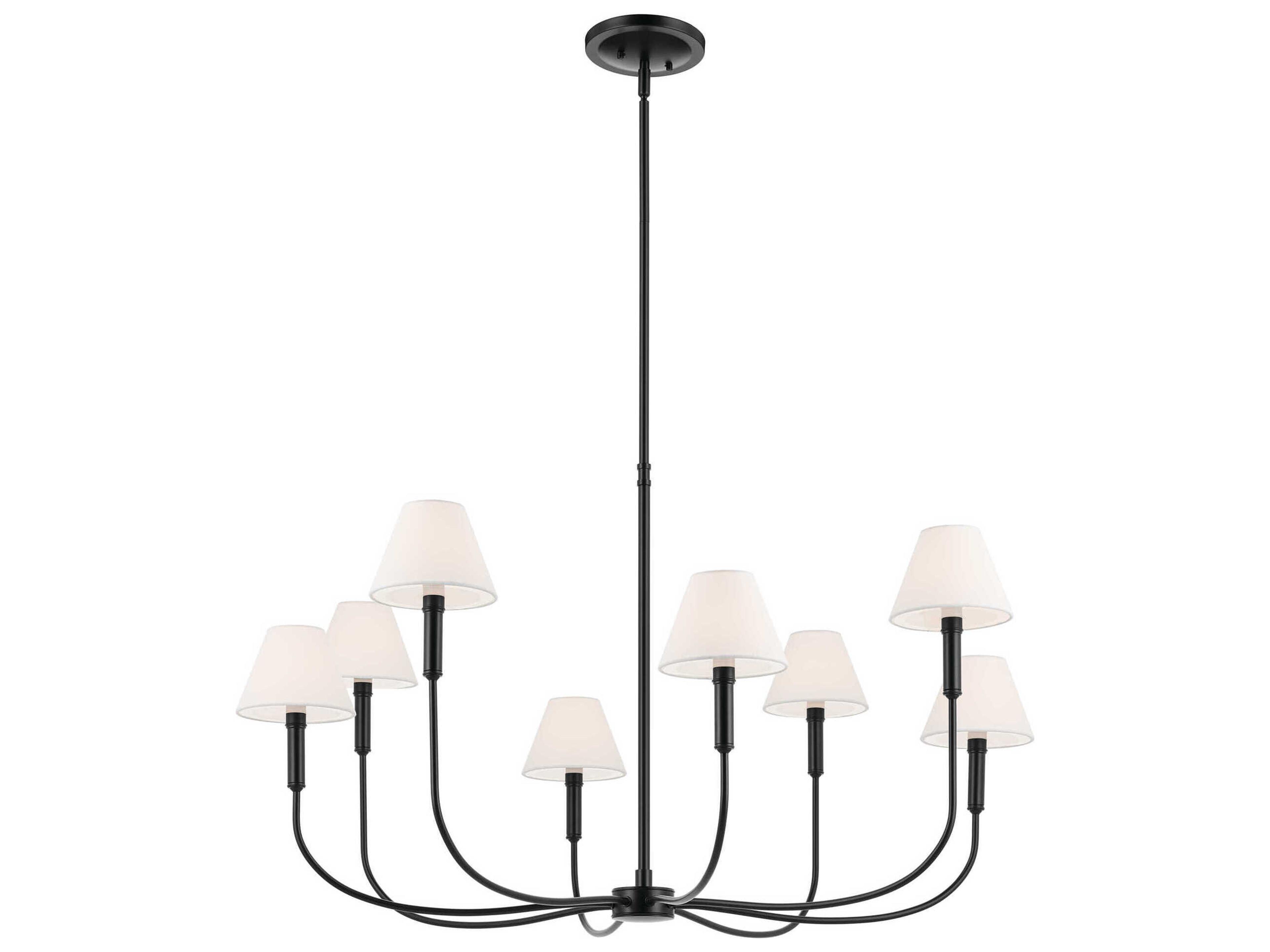 Eadie 8-Light Black Candelabra Chandelier